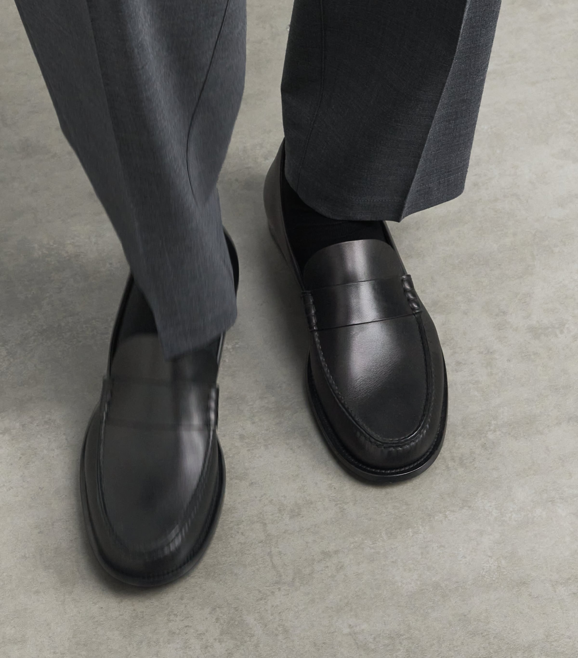 The Row Black Novus Leather Moccasins | Harrods US The Row Black Novus Leather Moccasins | Harrods US