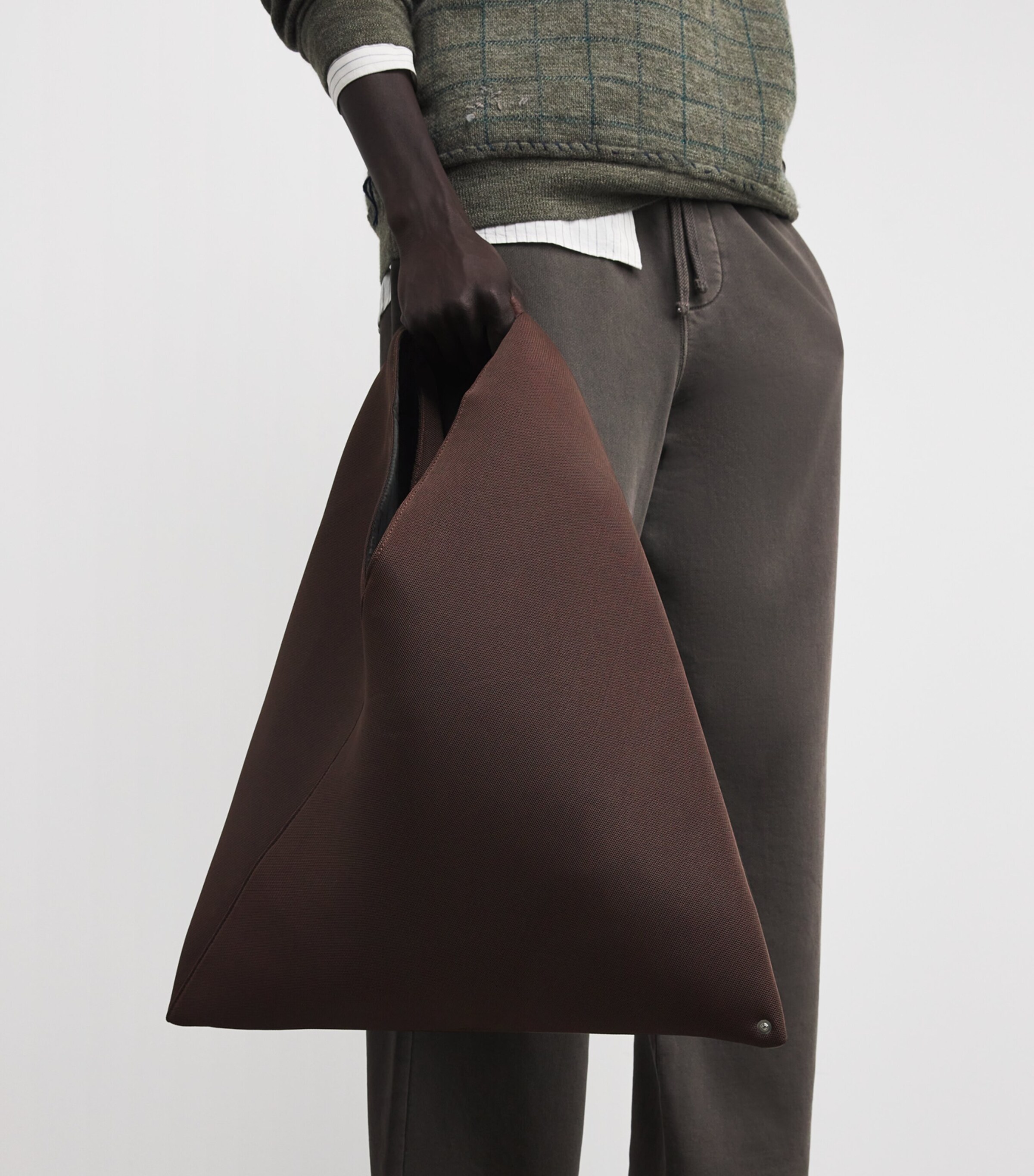 Medium Japanese Tote Bag T2625 BROWN Image 5