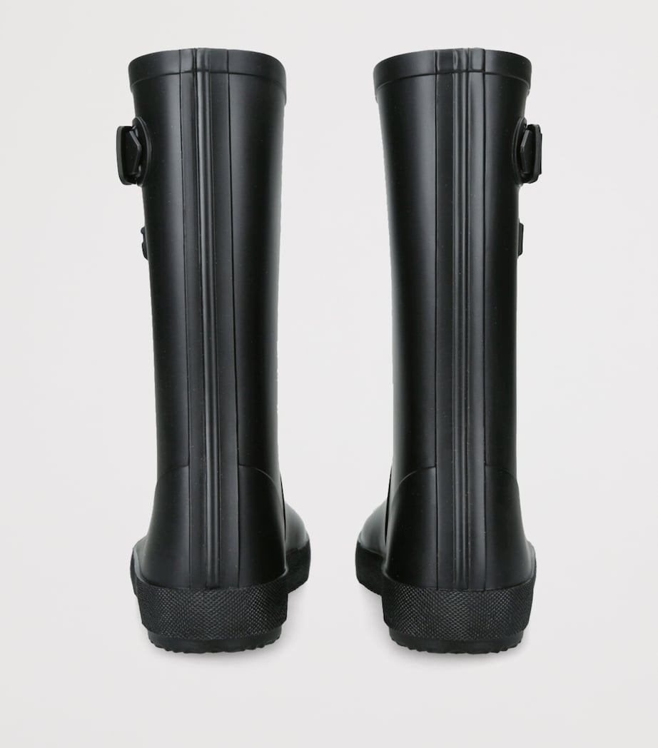 Rubber Logo Boots BLACK Image 2