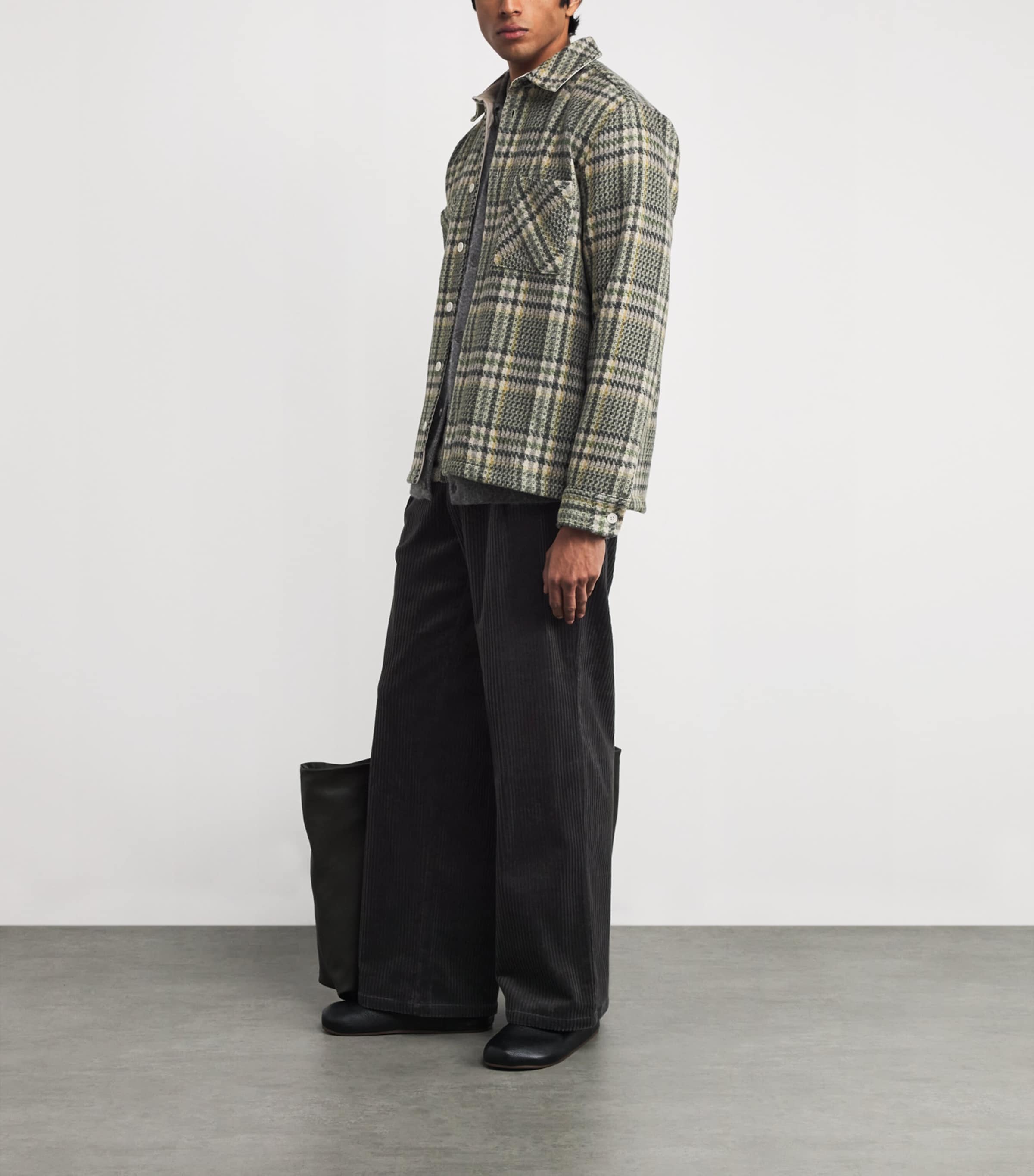 Corduroy Orsman Straight Trousers GREY Image 2