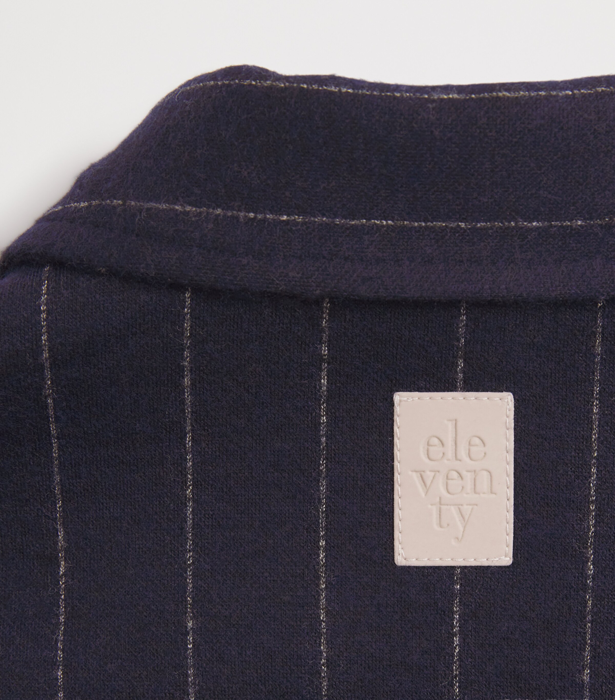 Pinstripe Harrington Bomber Jacket (2-16 Years) 625BGBLU/BEIGE Image 4