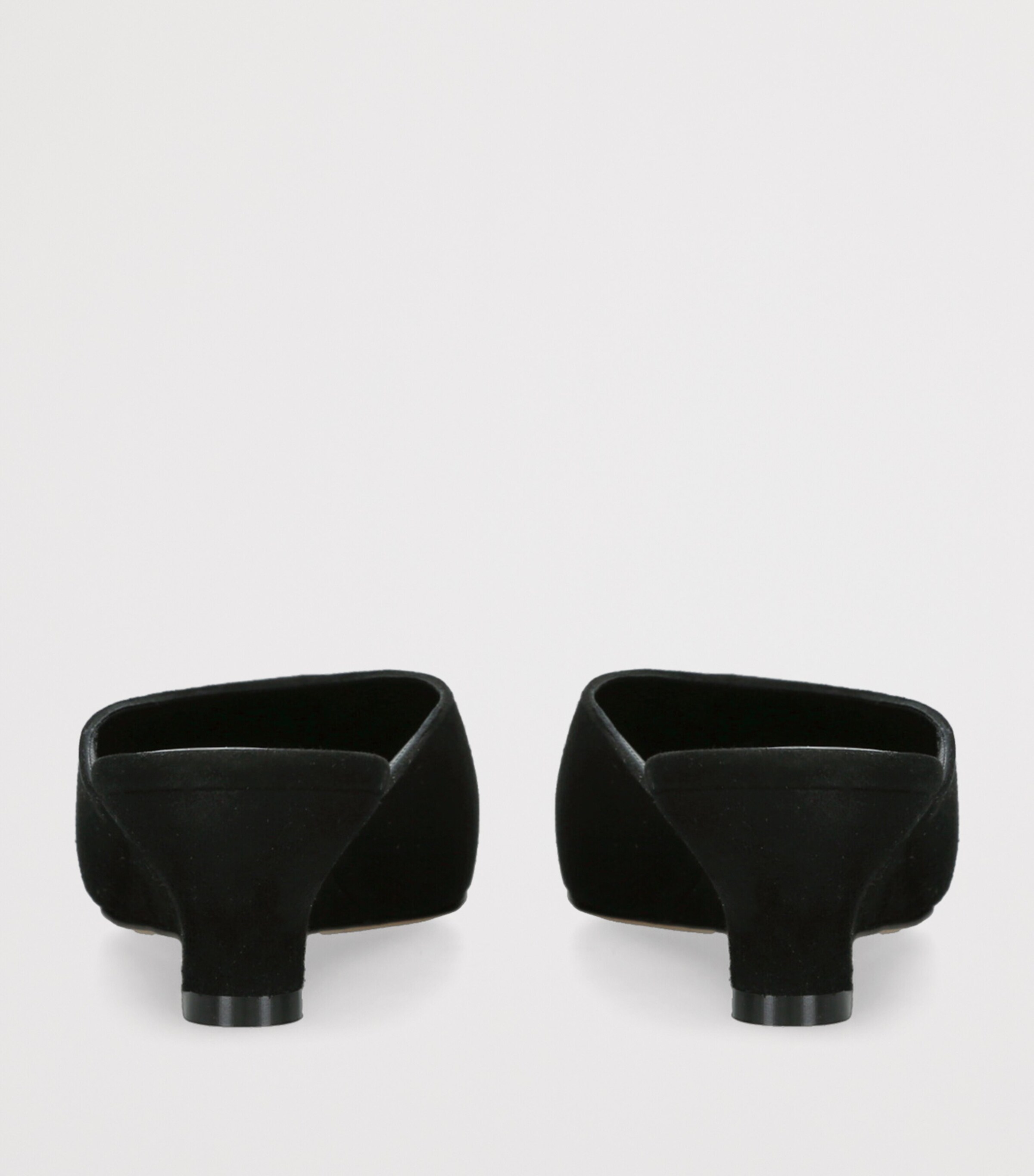 Suede Micro Wedge Mules 40 BLACK Image 2