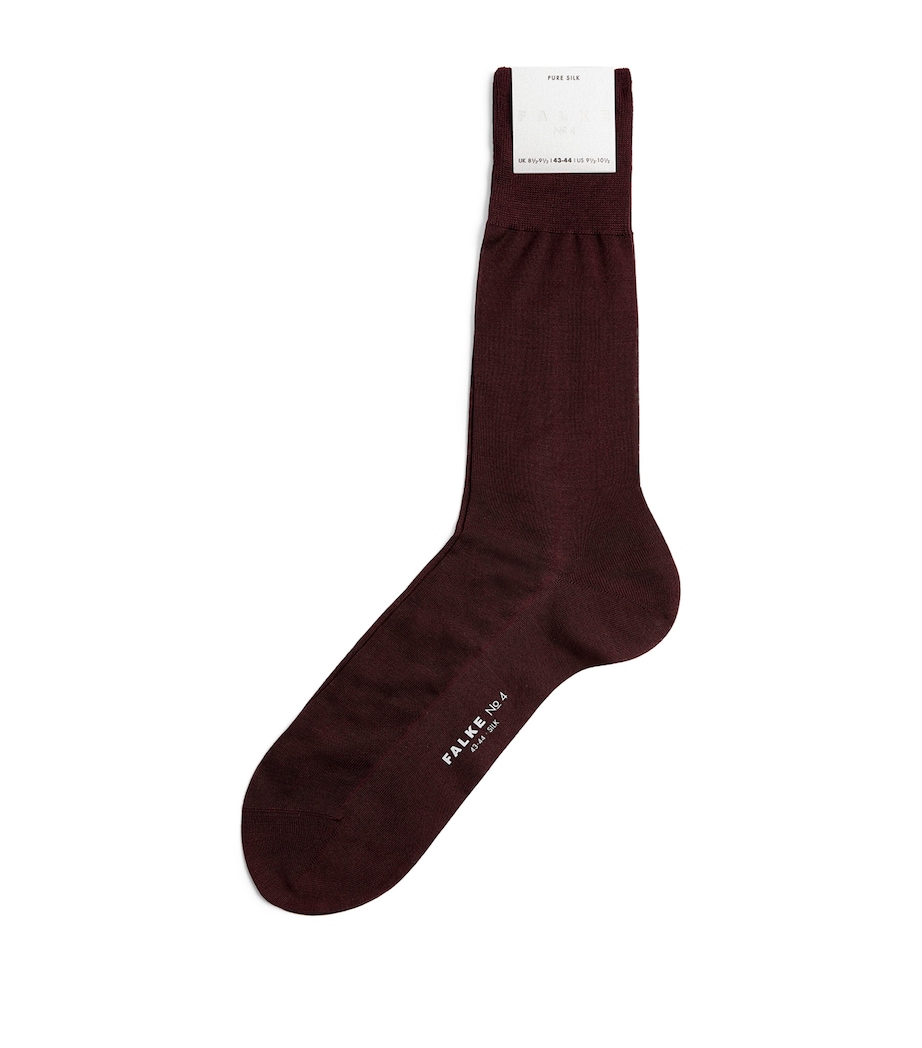 No. 4 Socks BURGUNDY Image 1