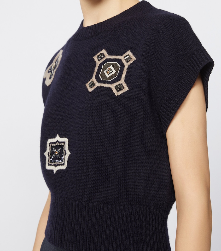 Wool-Cashmere Sweater Vest ULTRAMARINE Image 5