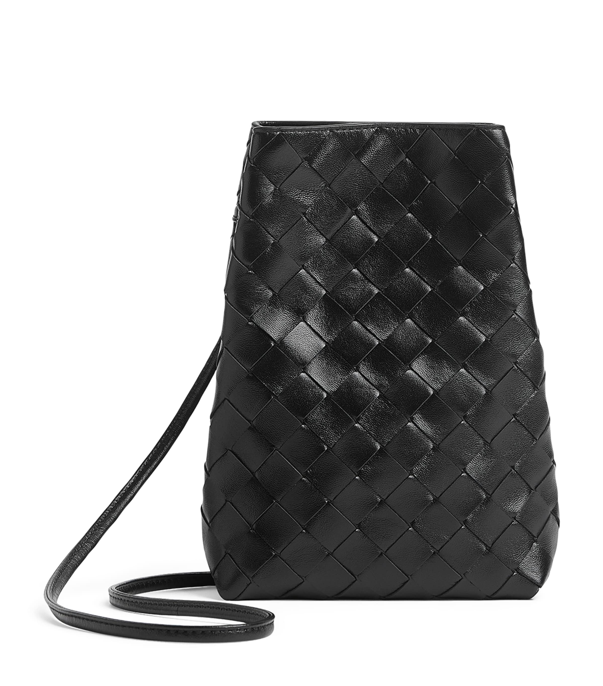【Bottega Veneta】 Intrecciato Leather Smartphone Pouch Bottega Veneta Leather Intrecciato Phone Pouch | Harrods US