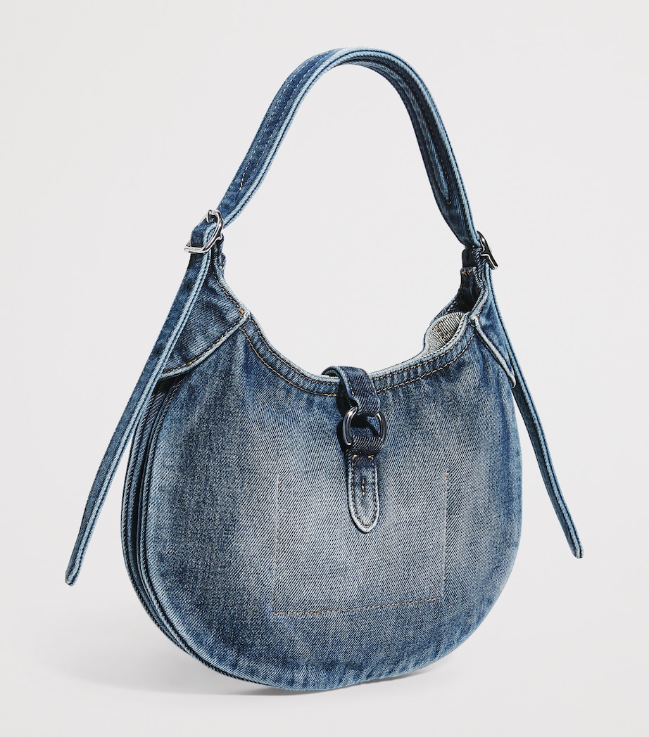 Small Denim Polo ID Shoulder Bag NAVY Image 3