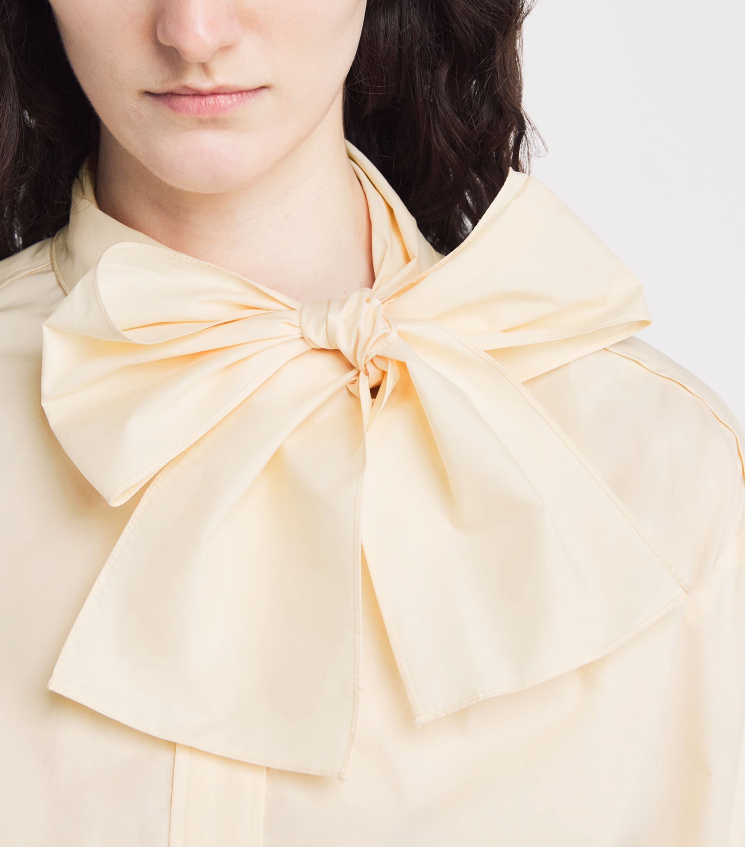 Cotton Tie-Detail Blouse VANILLA Image 6