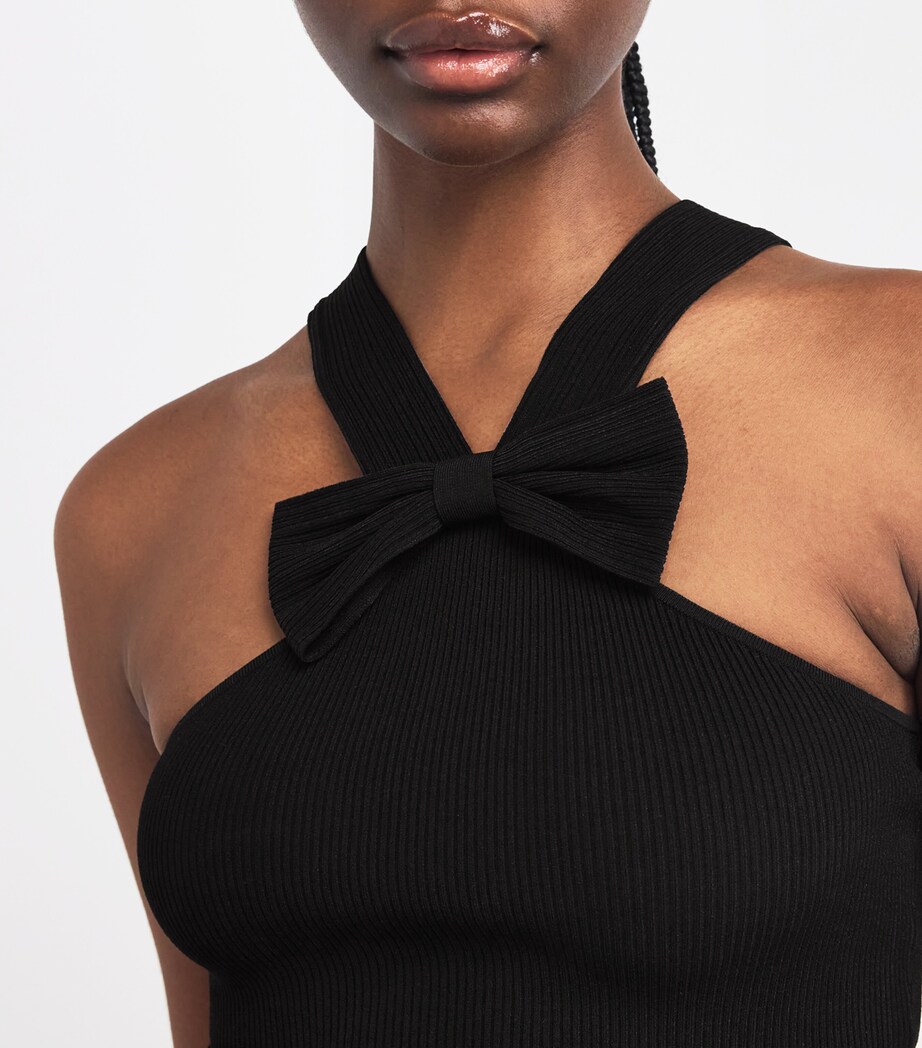 Knitted Bow Top BLACK Image 6