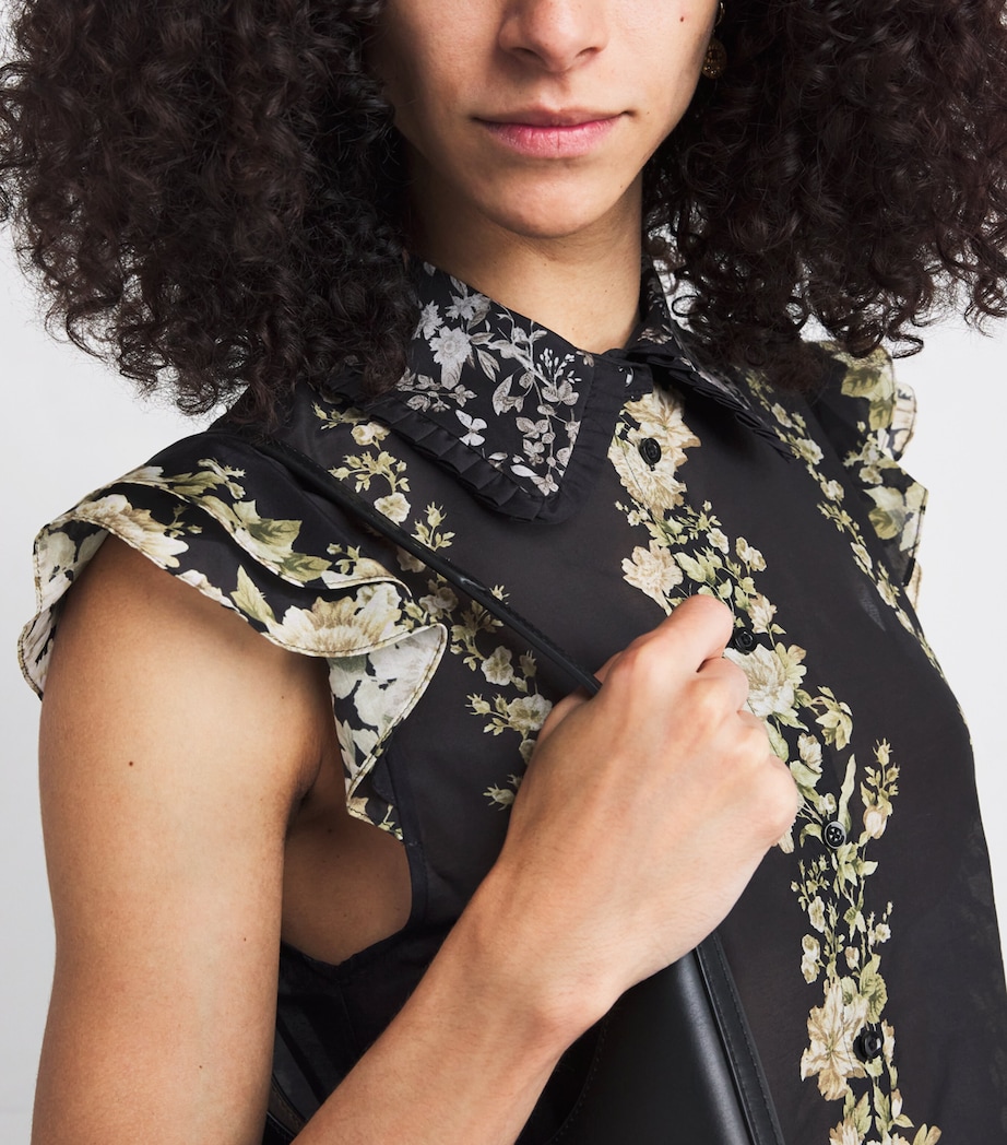 Cotton-Silk Floral Martel Blouse G078 FREE FALLING Image 6