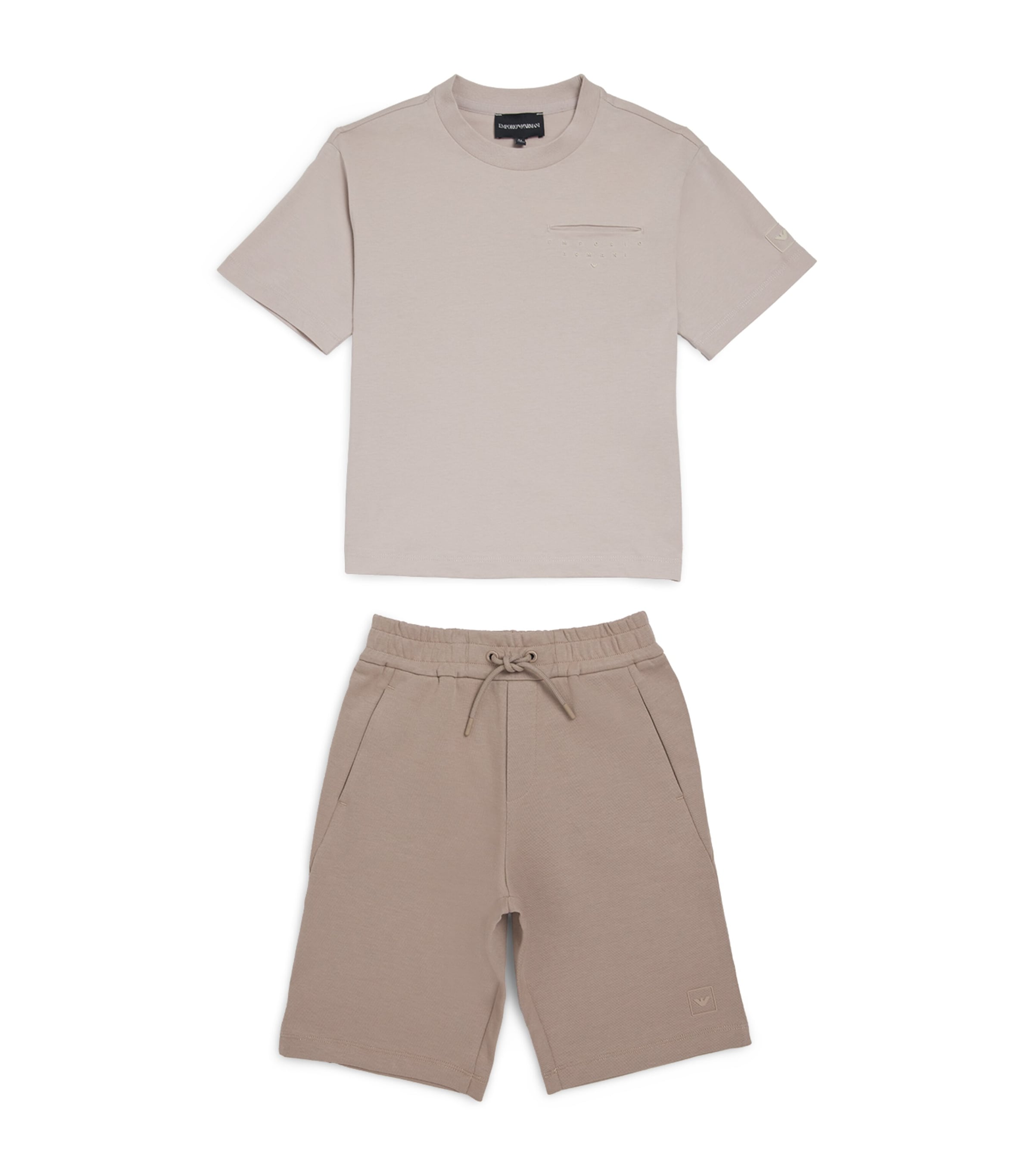Emporio Armani Kids Short-Sleeve T-Shirt and Shorts Set (4