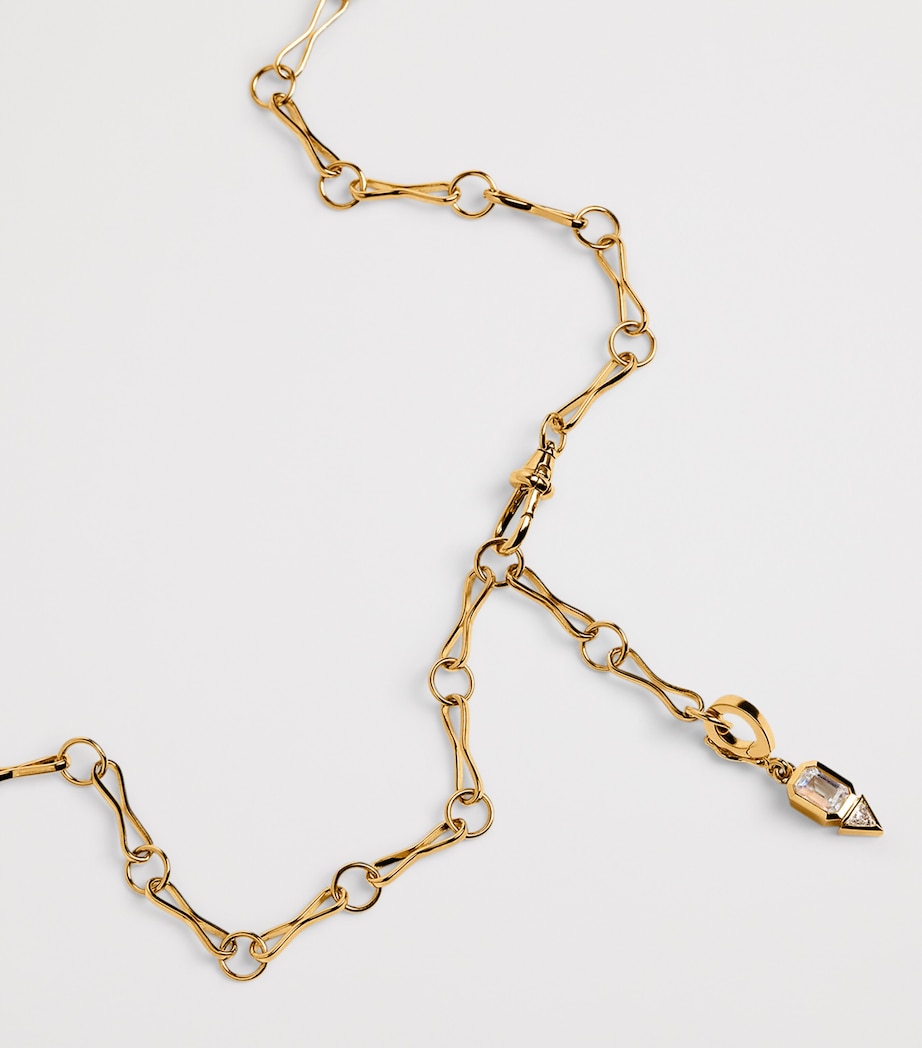 Yellow Gold Large Motif Chain Necklace YELLOW GOLD Image 5
