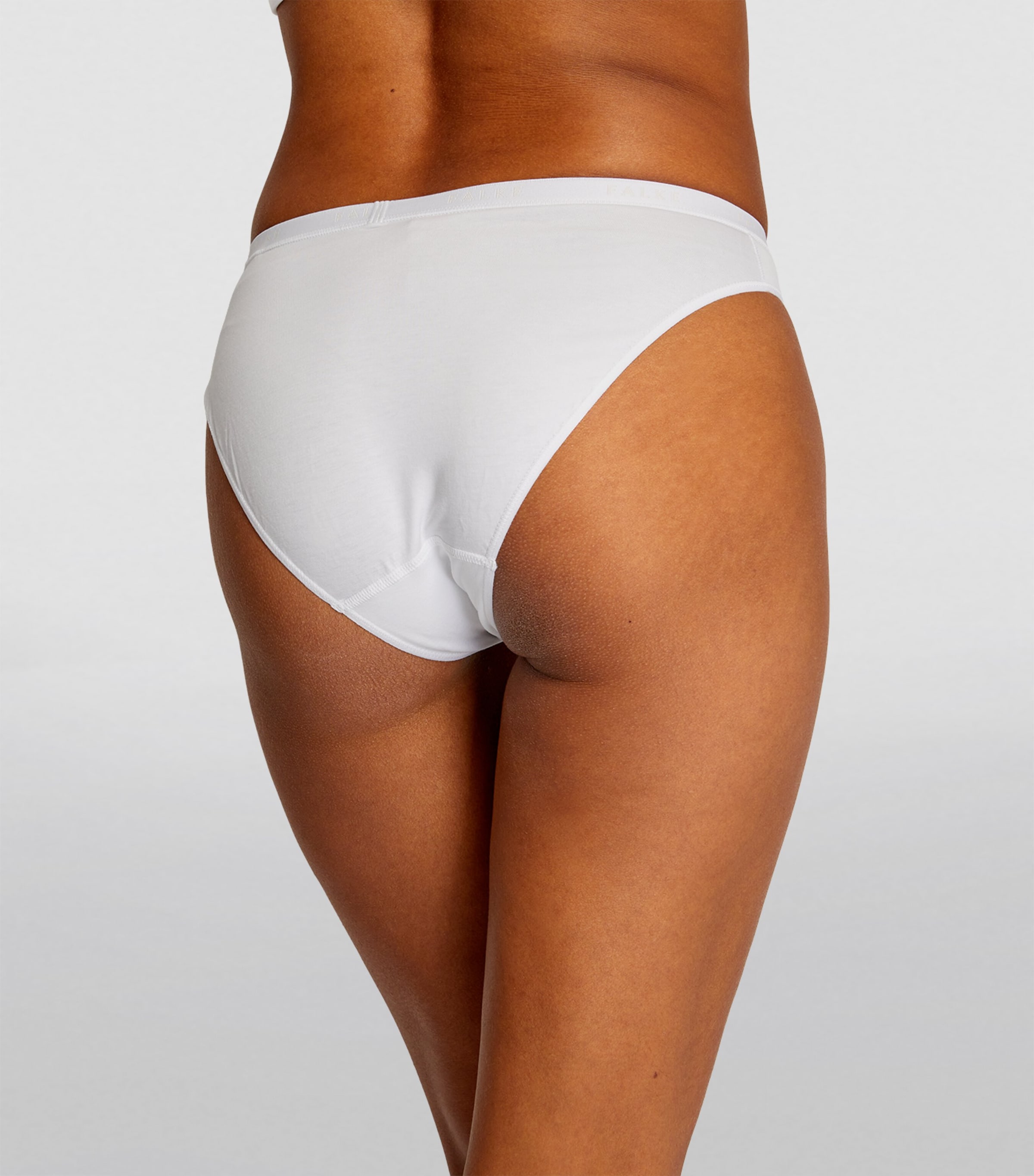Falke Womens Egyptian Cotton Daily Comfort Briefs (Pack of 2) White Image 3