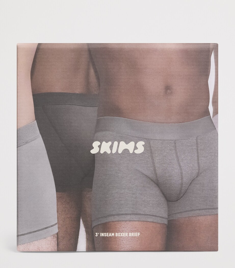 Skims Mens Stretch-Jersey Boxer Briefs (Pack of 3) Bo Bbr Image 4