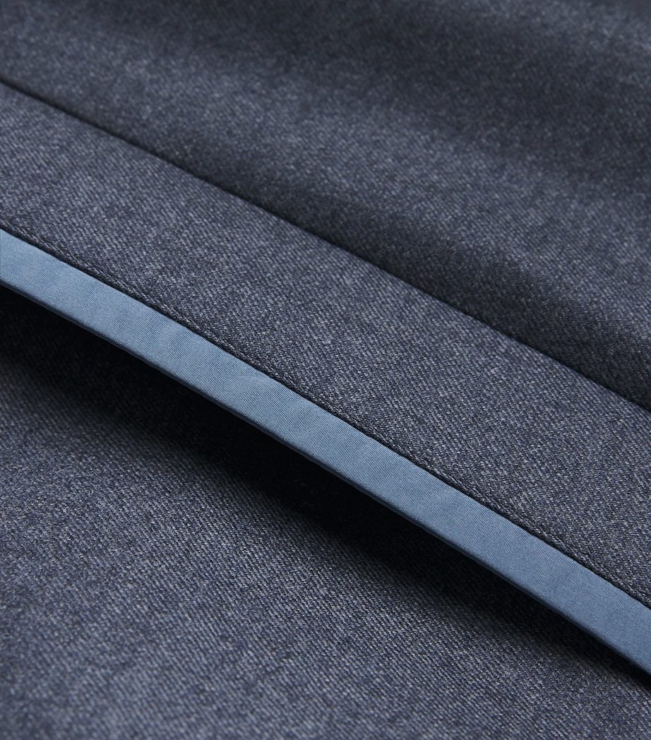 Virgin Wool-Silk Jacket 635 CADET BLUE Image 5