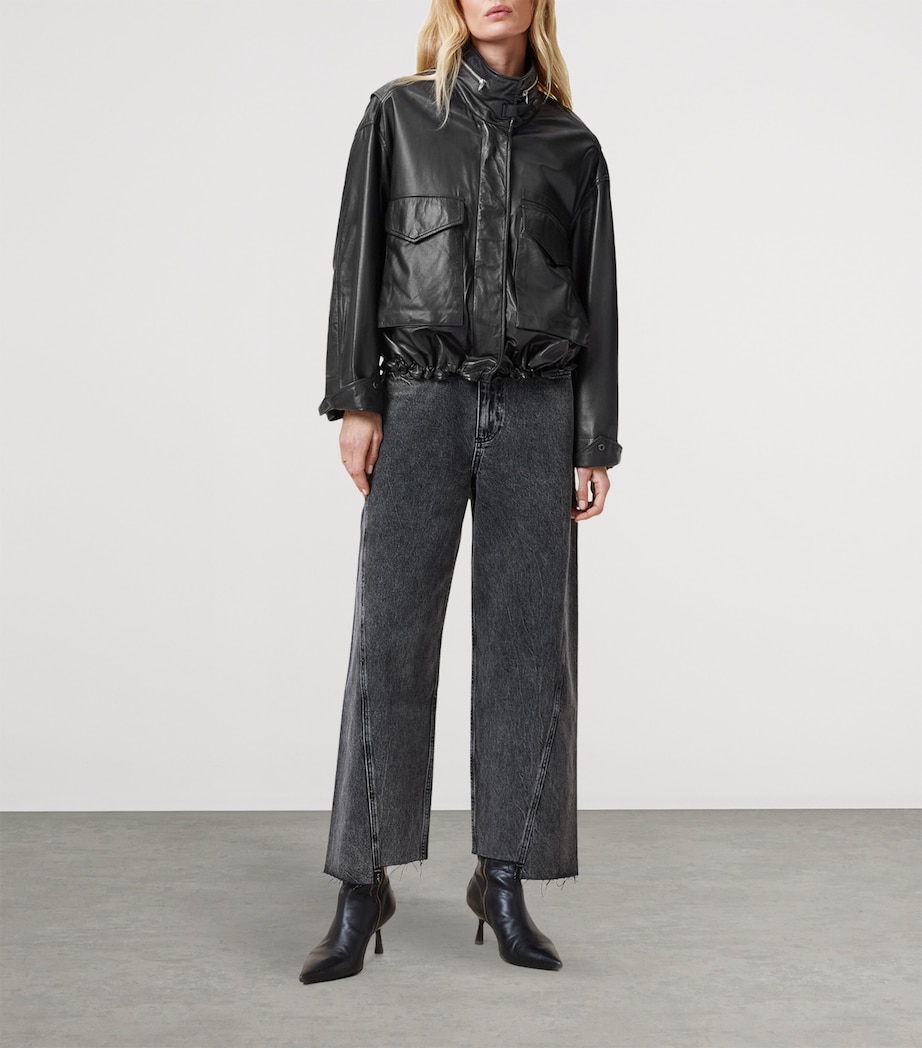 Clay Leather Jacket BLACK Image 2