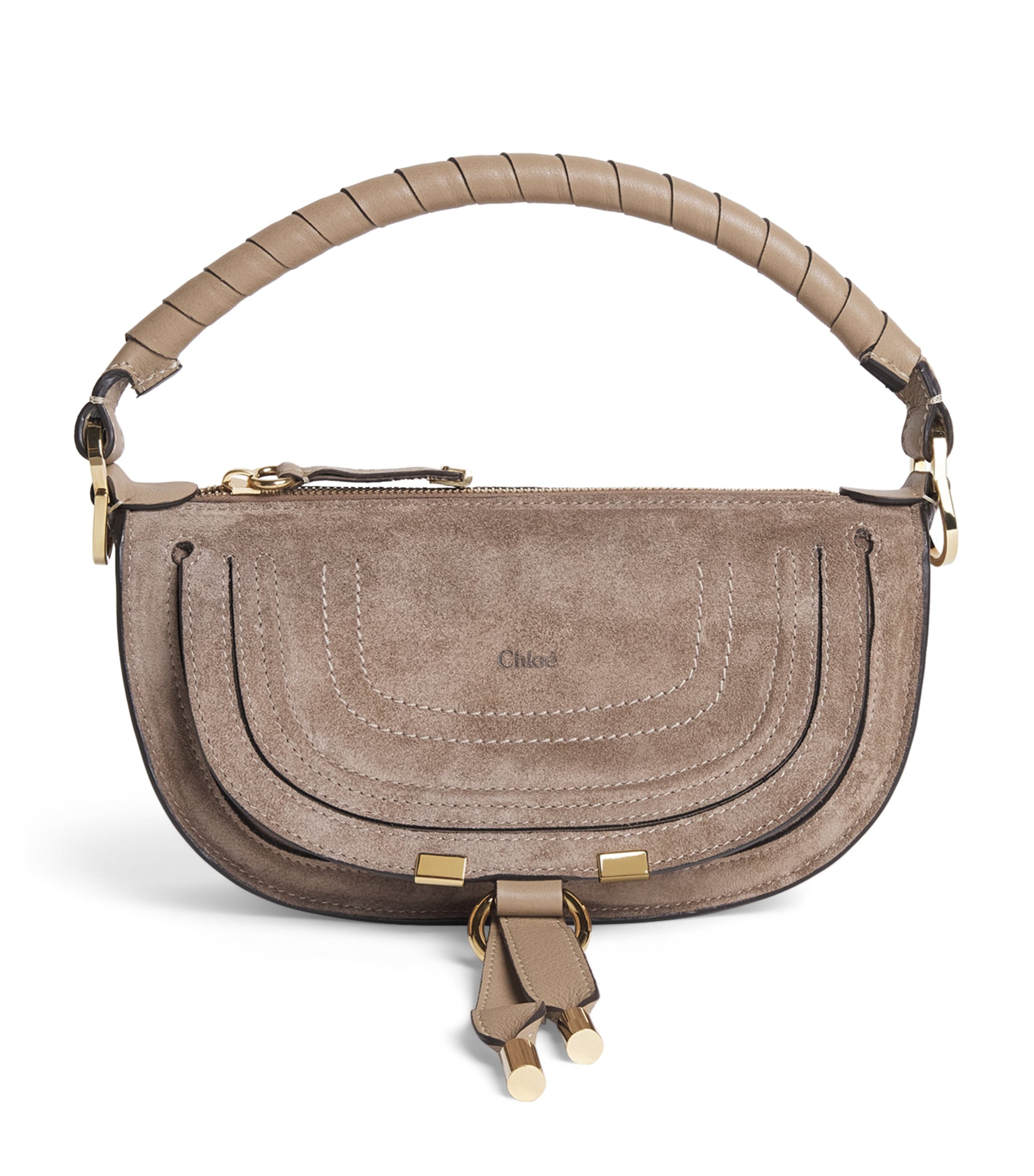 Mini Suede Marcie Shoulder Bag BOYISH BROWN Image 1