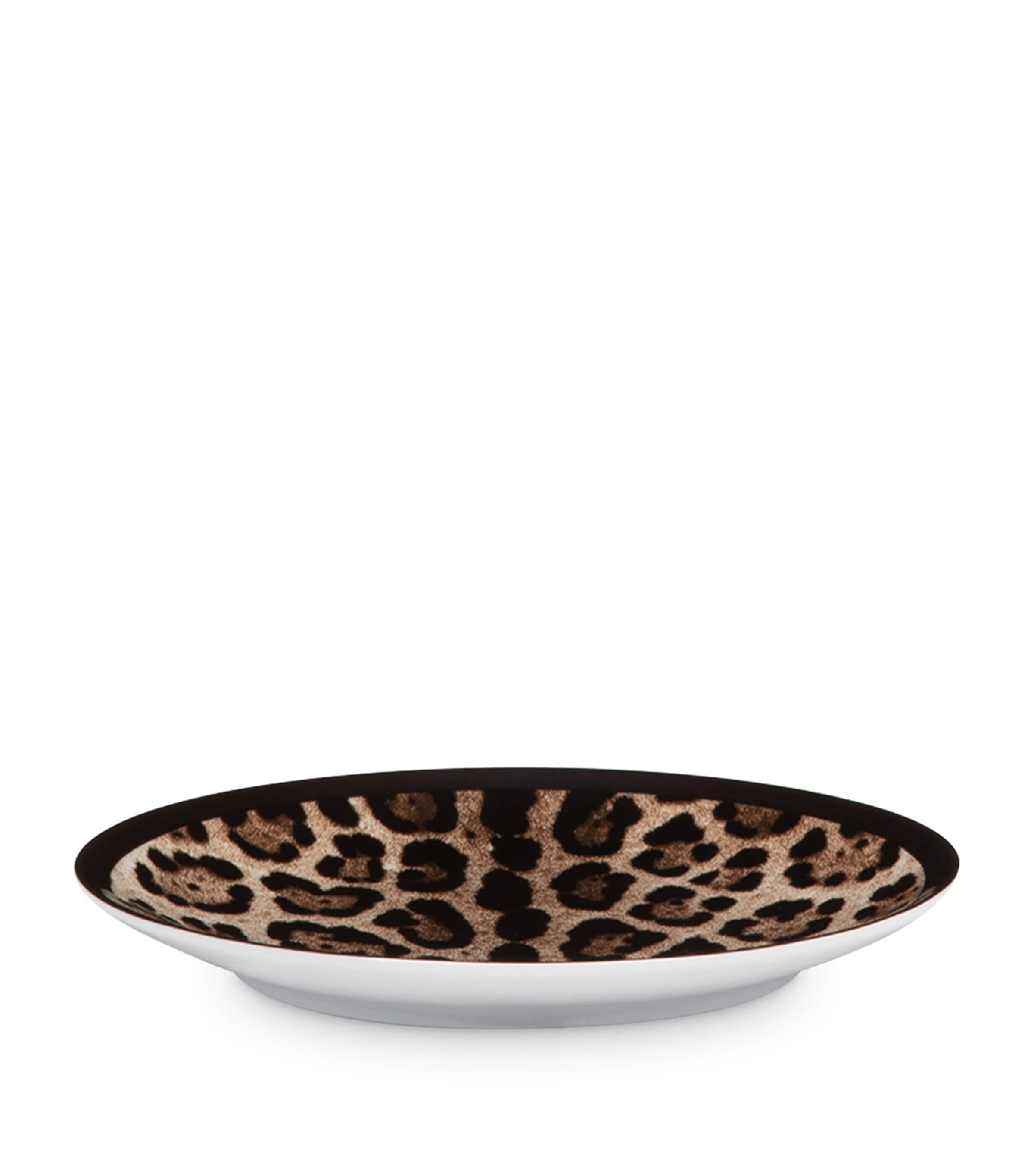 Set of Two Leopard Print Bread Plates (17cm) UL003 LEOPARDO Image 4