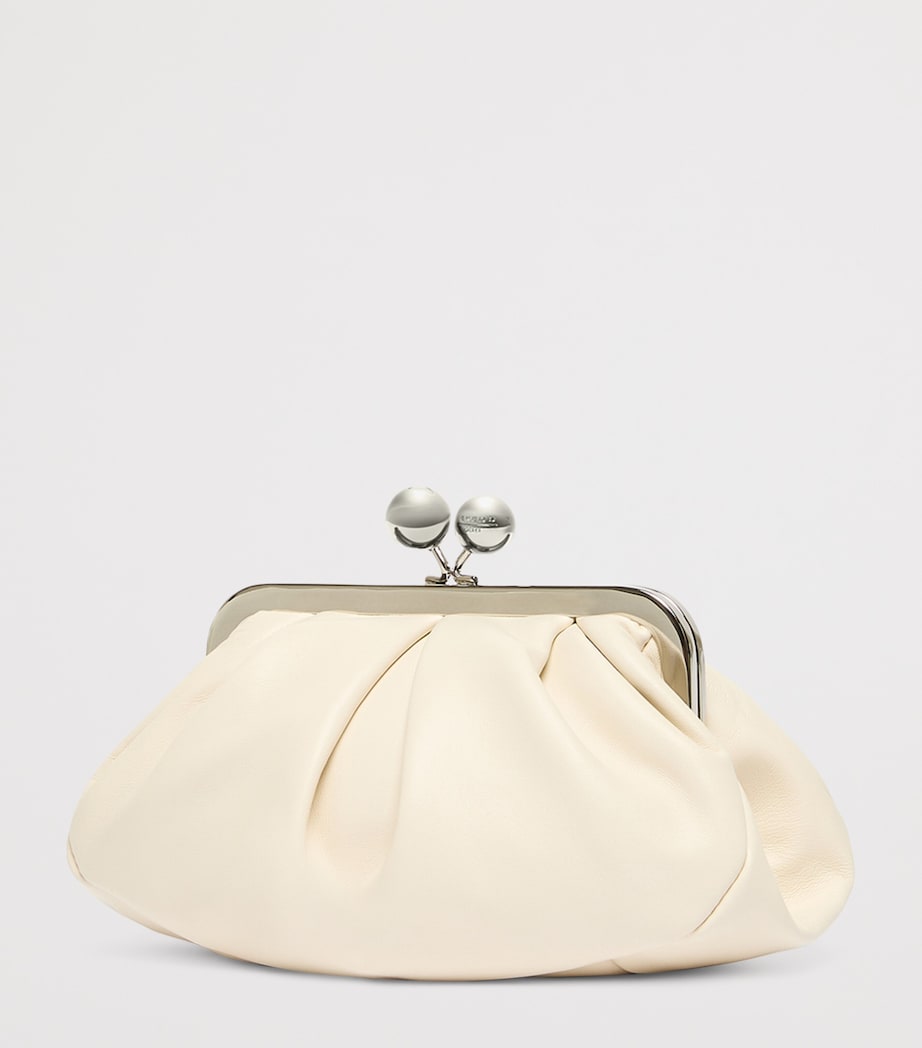 Weekend Max Mara Lambskin Pasticcino Clutch Bag Ivory Image 3