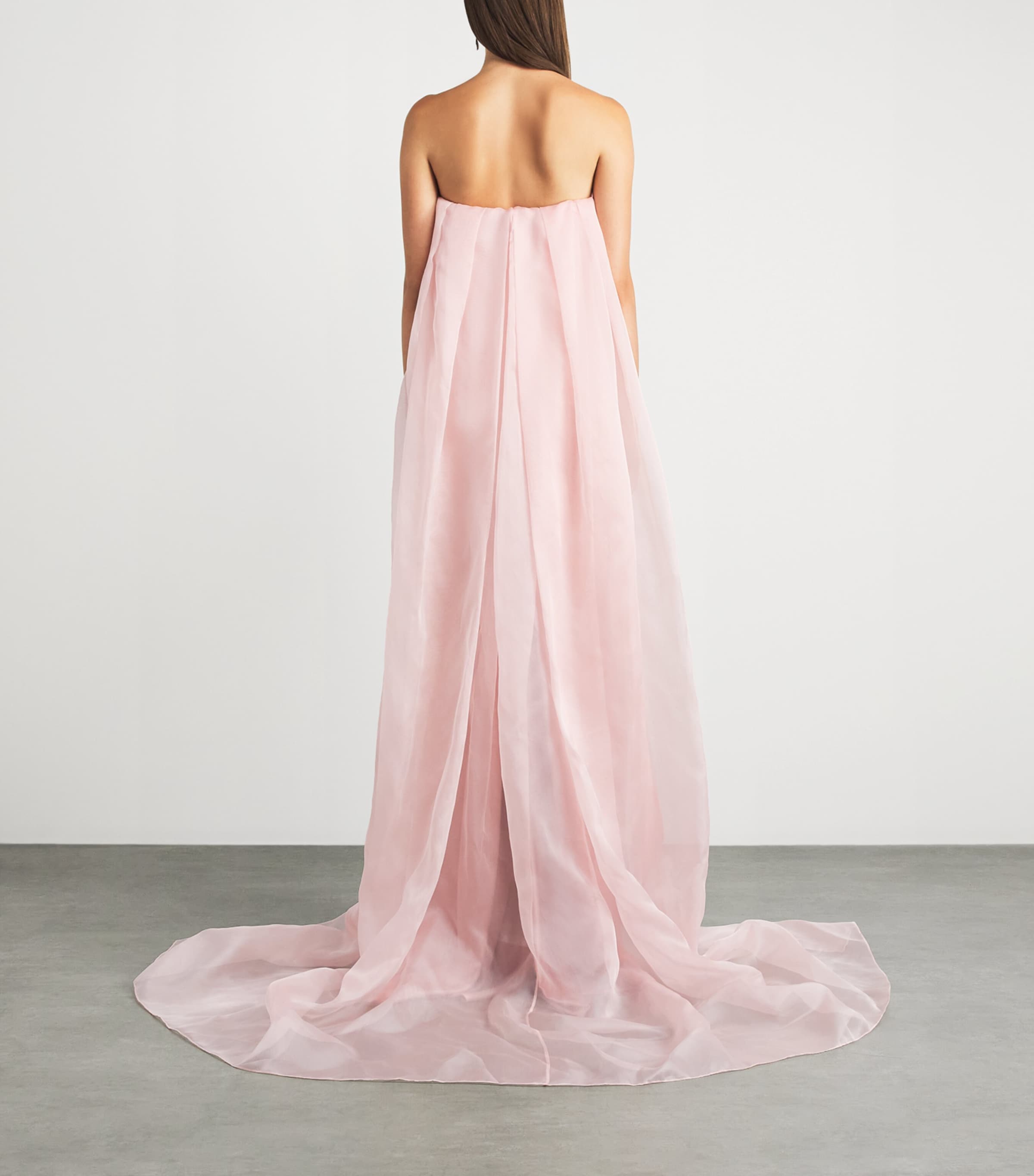 Vivienne Westwood Womens Galaxy Cape Gown Pale Pink Image 4
