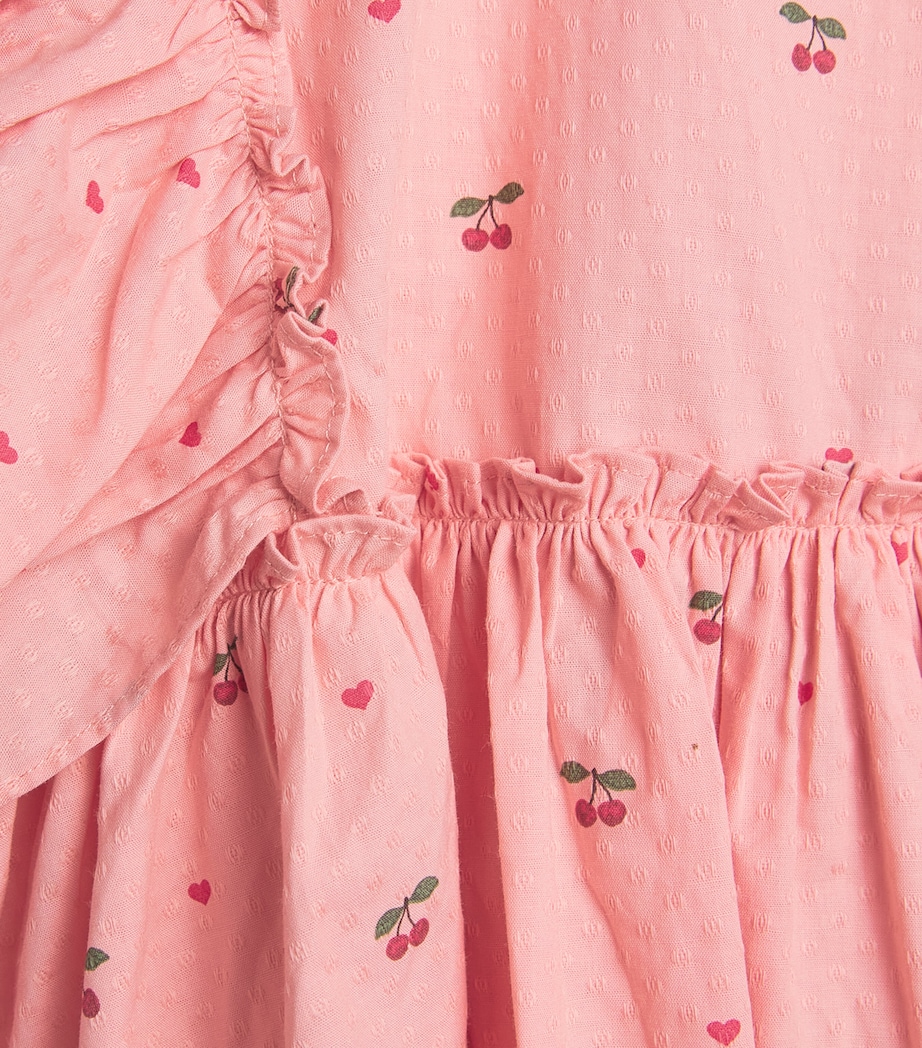 Cherry Print Evia Bow Dress (5-10 Years) CHERRY COEUR Image 3