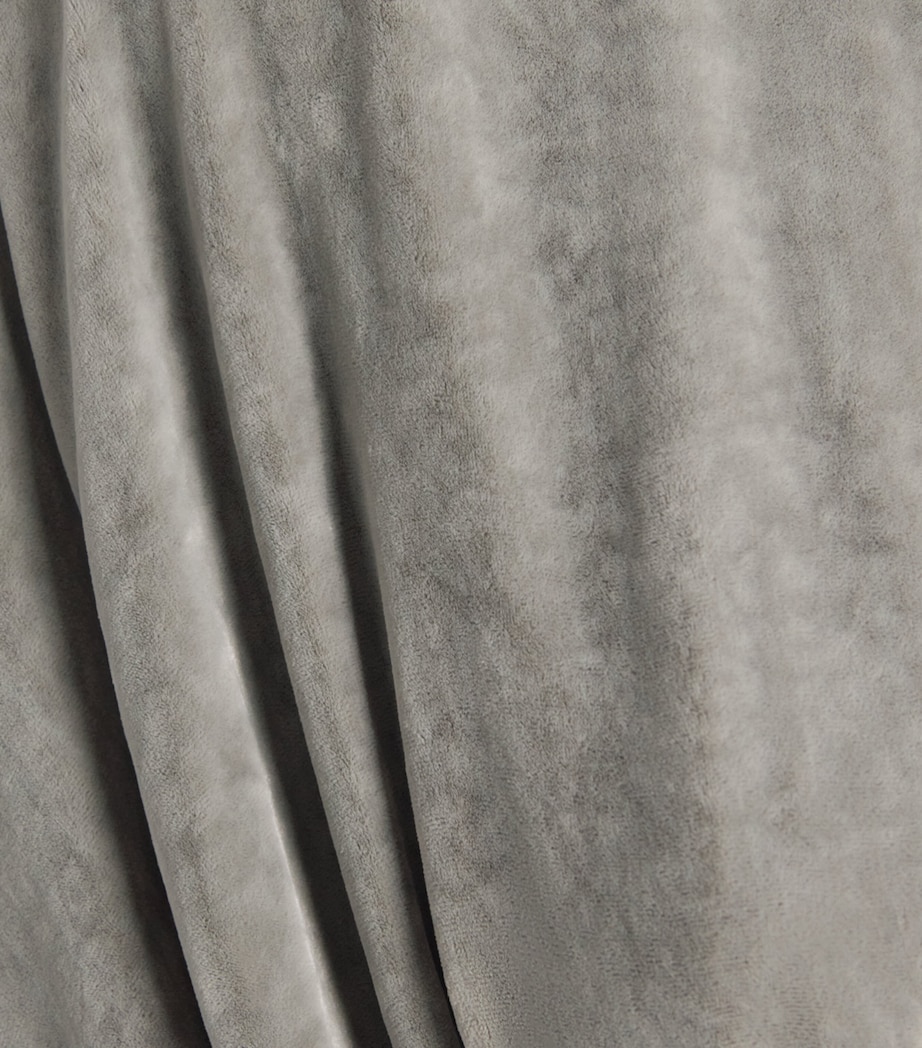 Rick Owens Womens Velvet Twist Tee Pearl Image 6