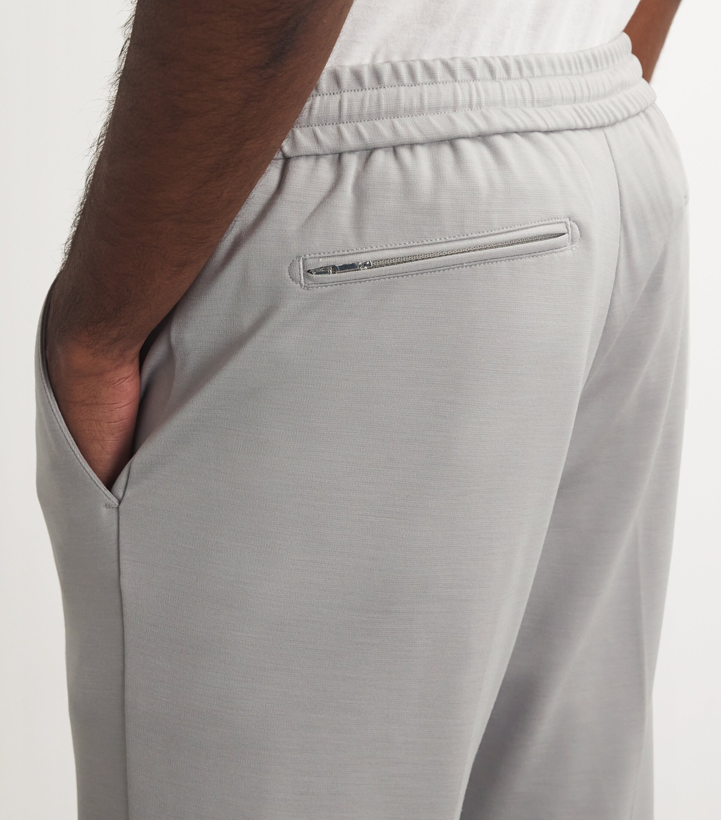 Virgin Wool Drawstring Trousers 02 ICE Image 6