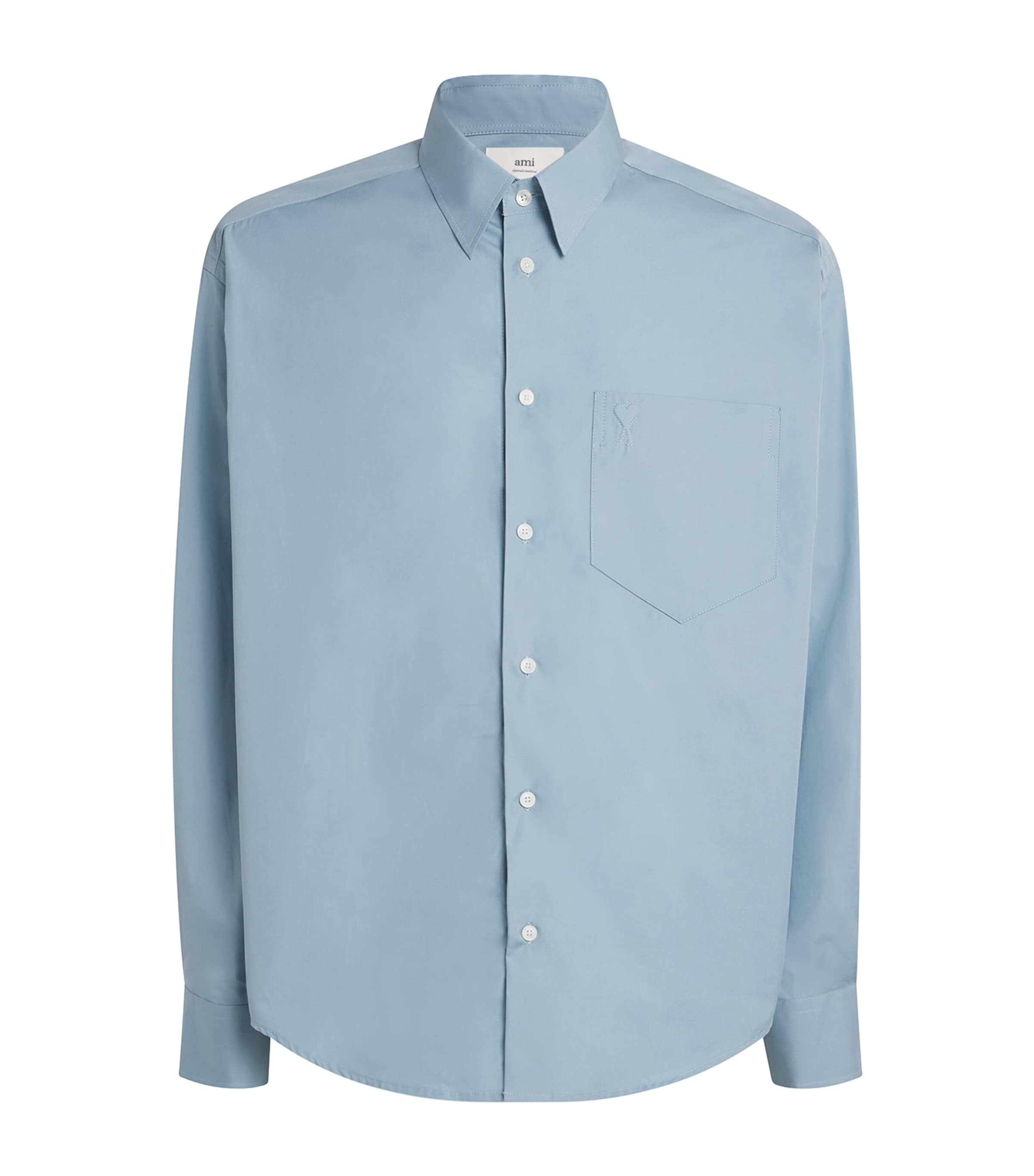 AMI Paris Cotton Poplin Shirt | Men Bestsellers | Clothing | Men Clothing | Shirts | Casual Shirts | Designers | Ami Paris