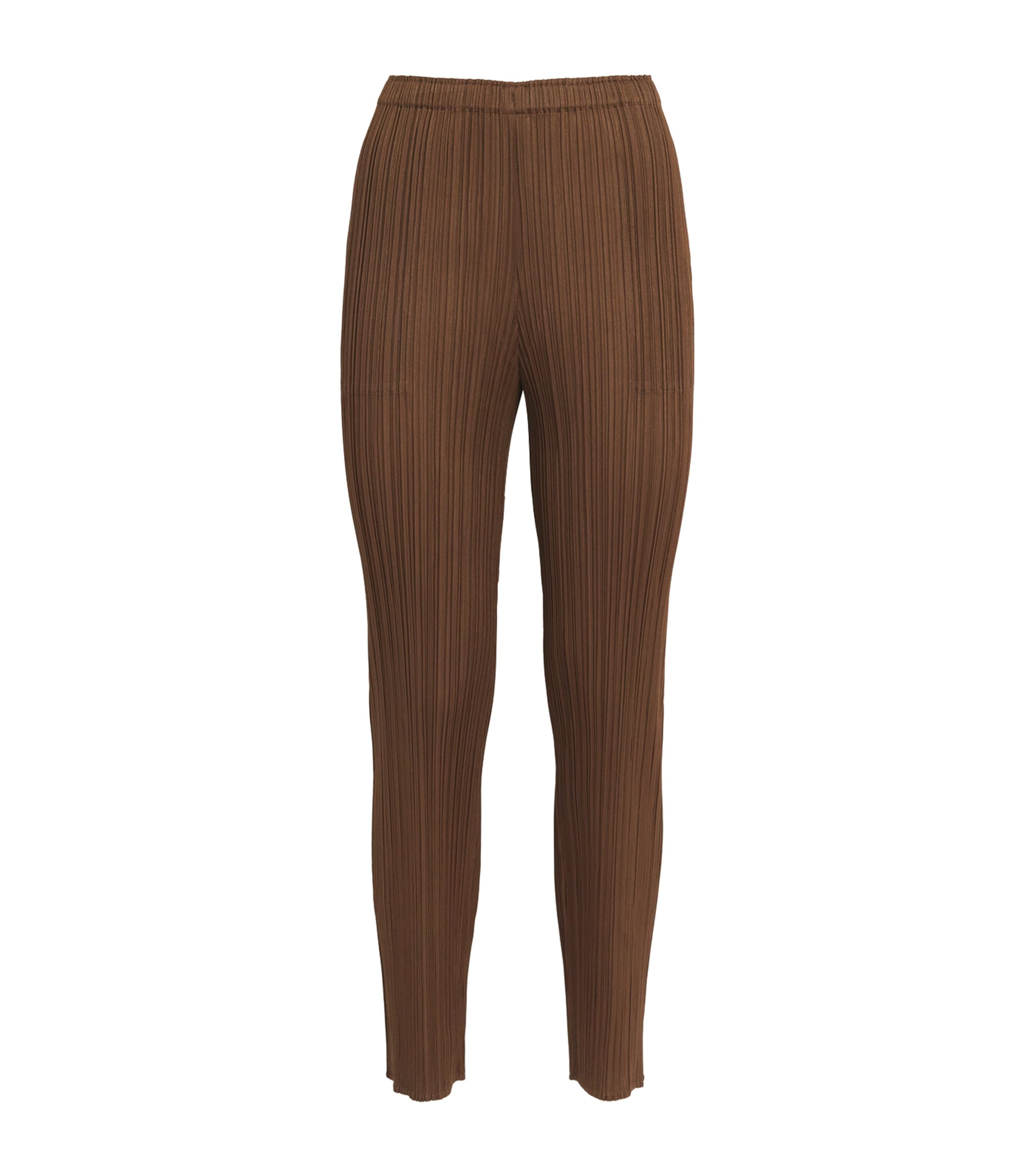 Issey Miyake New Colorful Basics Trousers In Brown