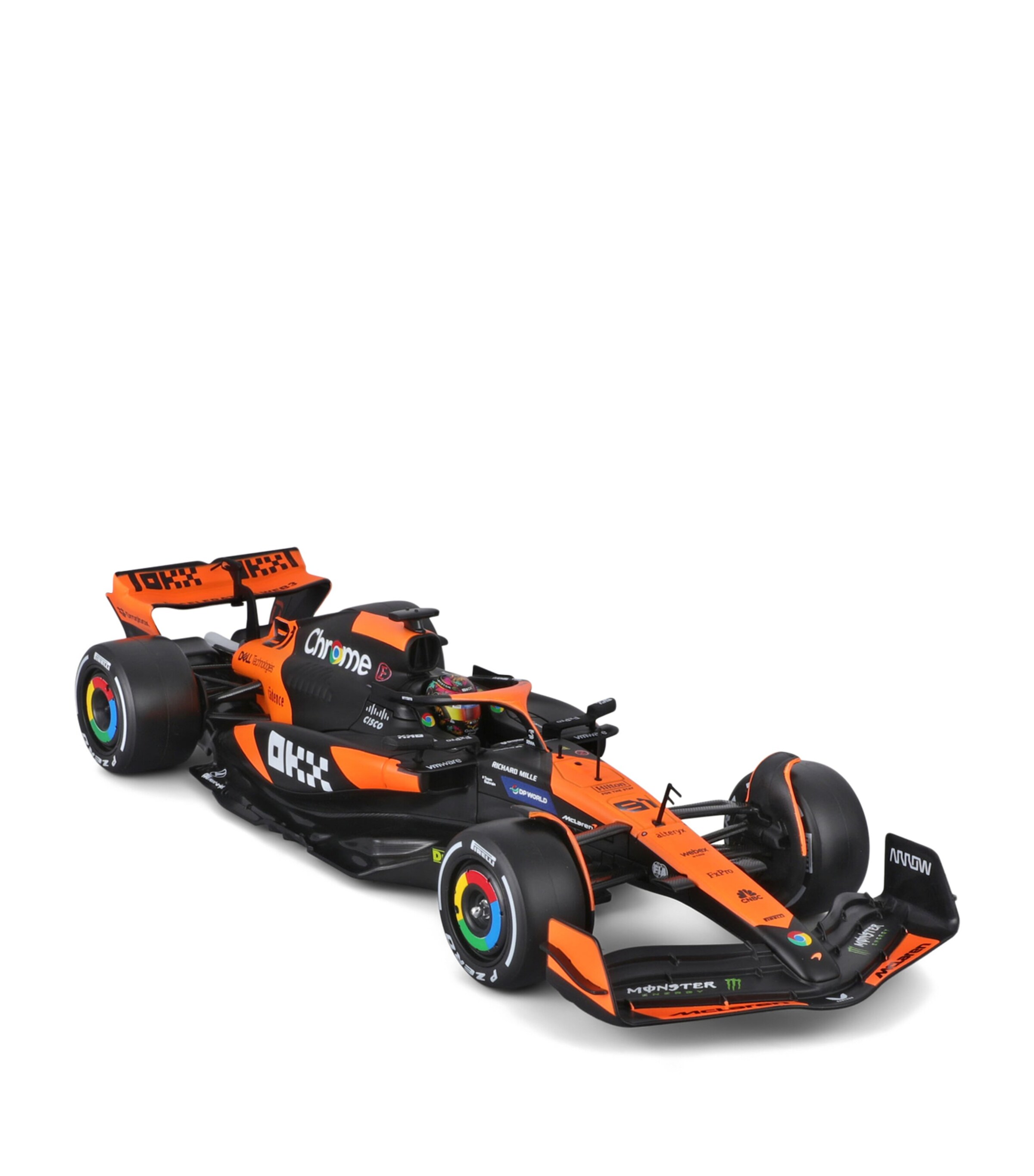 Bburago McLaren F1 MCL38 Oscar Piastri 2024 1:24 Model Image 3