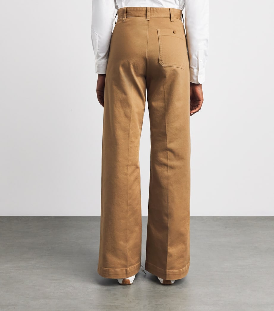 Polo Ralph Lauren Flared Beaton Trousers Tan Image 5