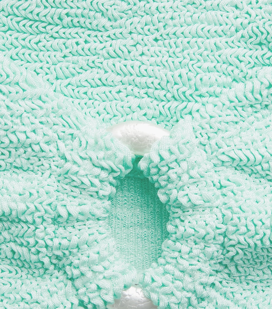 Hunza G Womens Misty Pearly Hoop Bikini Metallic Mint Image 4
