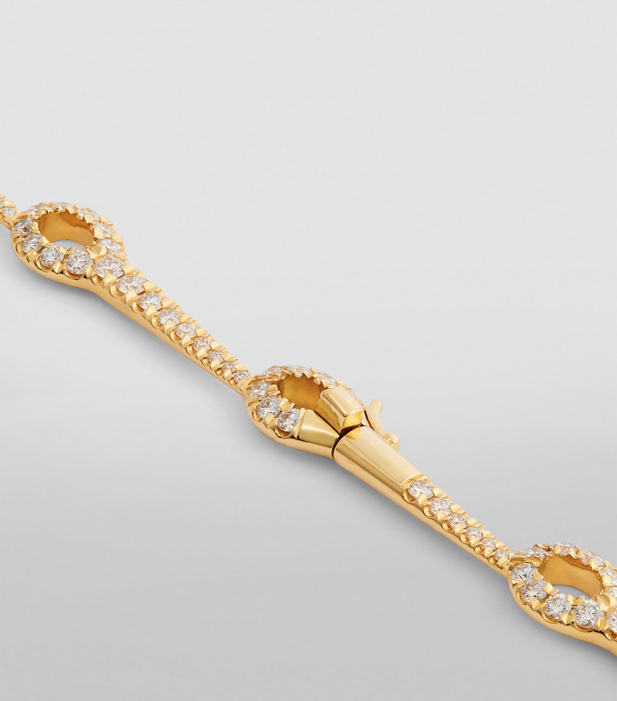 Yellow Gold and Diamond Lola Needle Necklace YELLOW GOLD Image 6