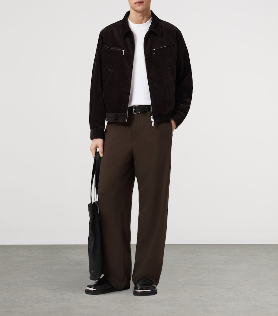 Wide-Leg Halla Trousers TAUPE BROWN Image 3