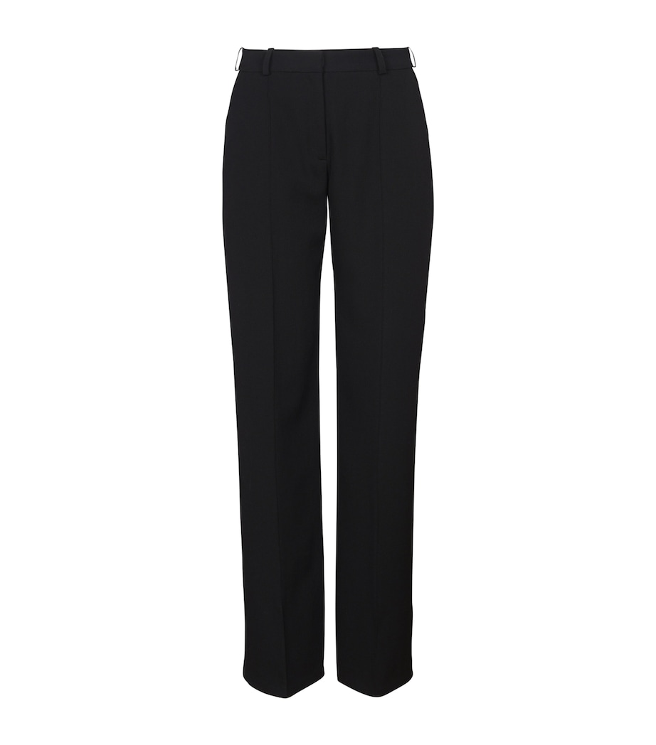 Wool Grain De Poudre Trousers 0PA NOIR Image 1