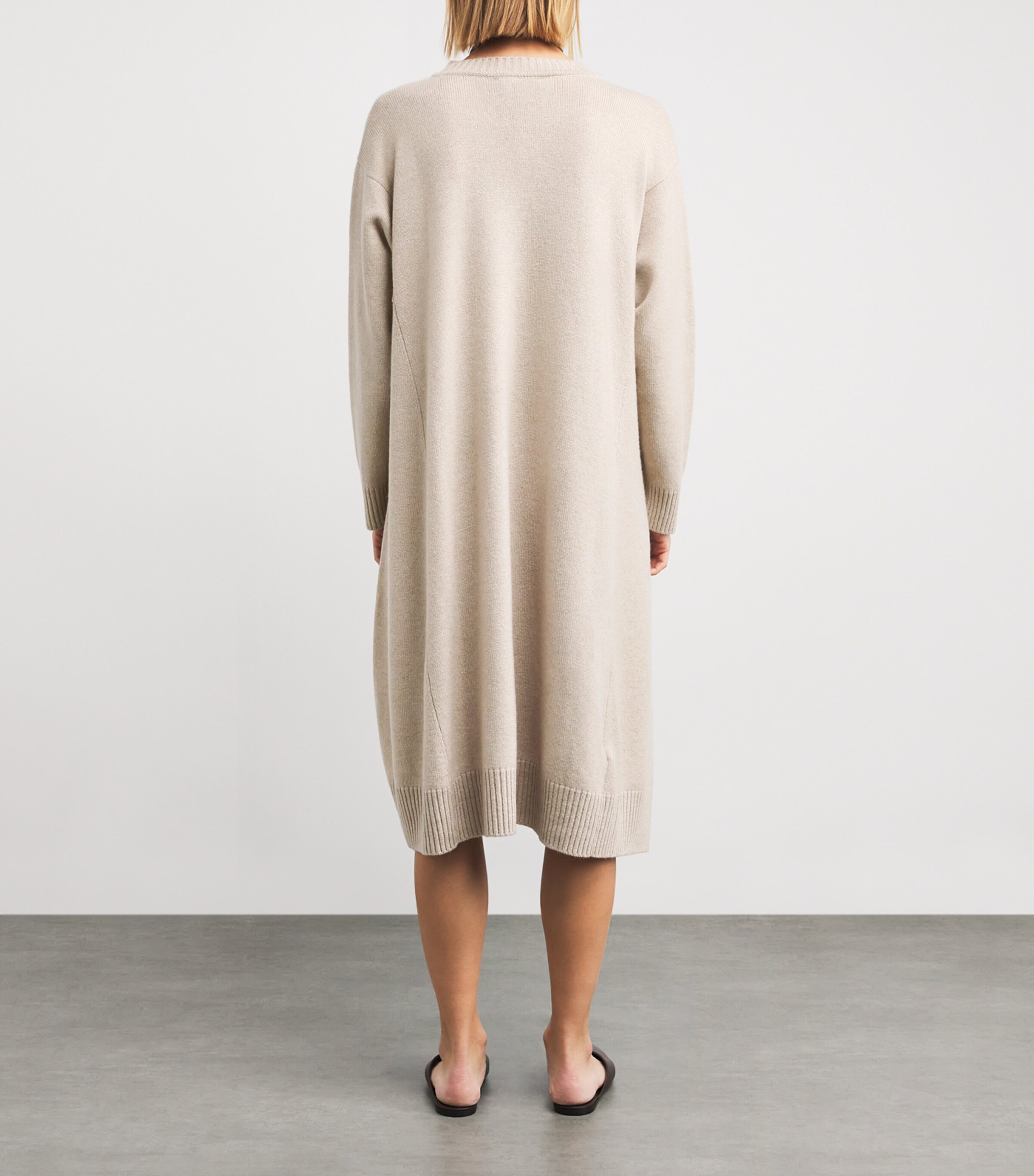 Cashmere A-Line Sweater Dress STONLGT Image 3