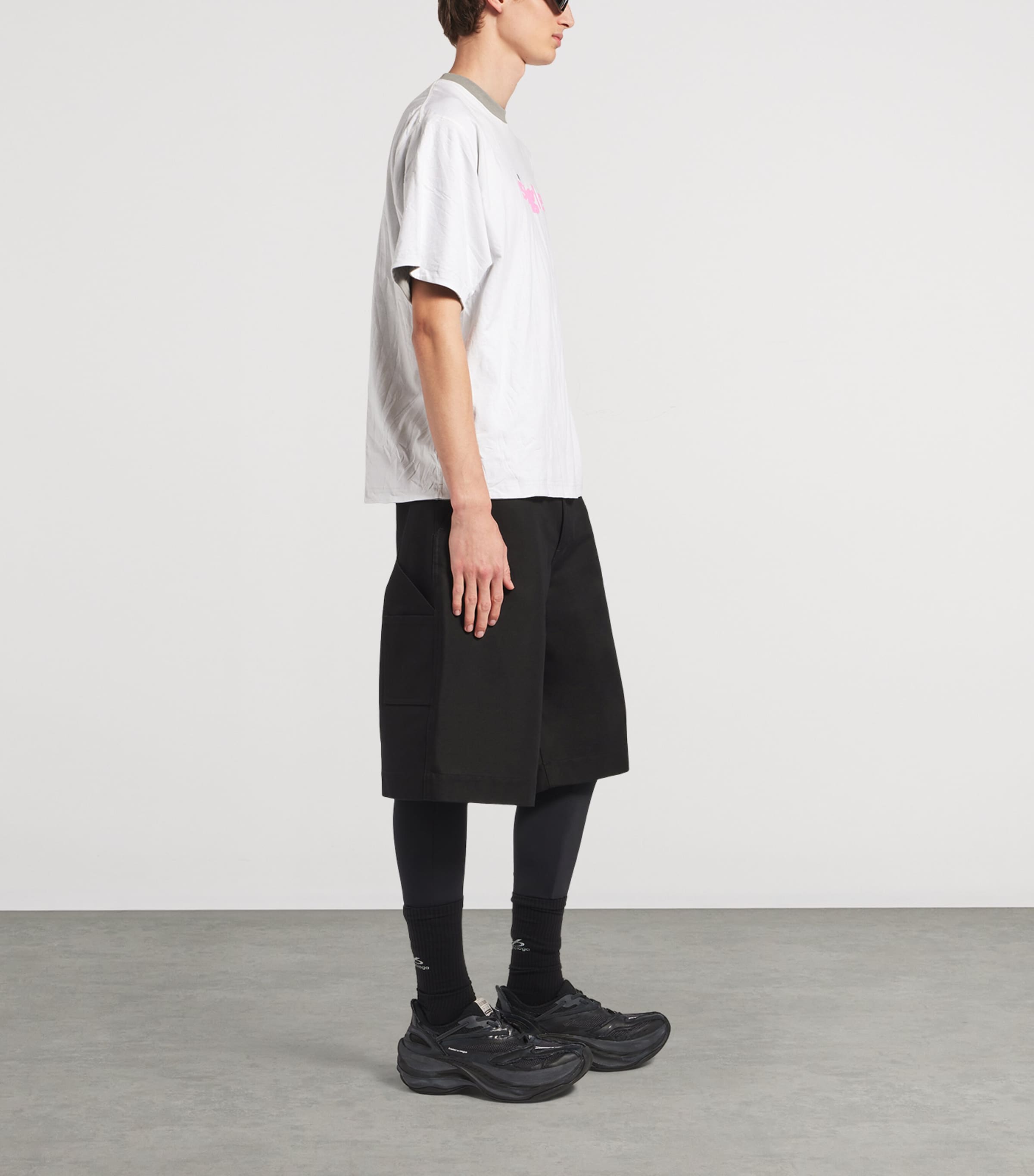 Balenciaga Mens Cotton Reversible T-Shirt Image 4