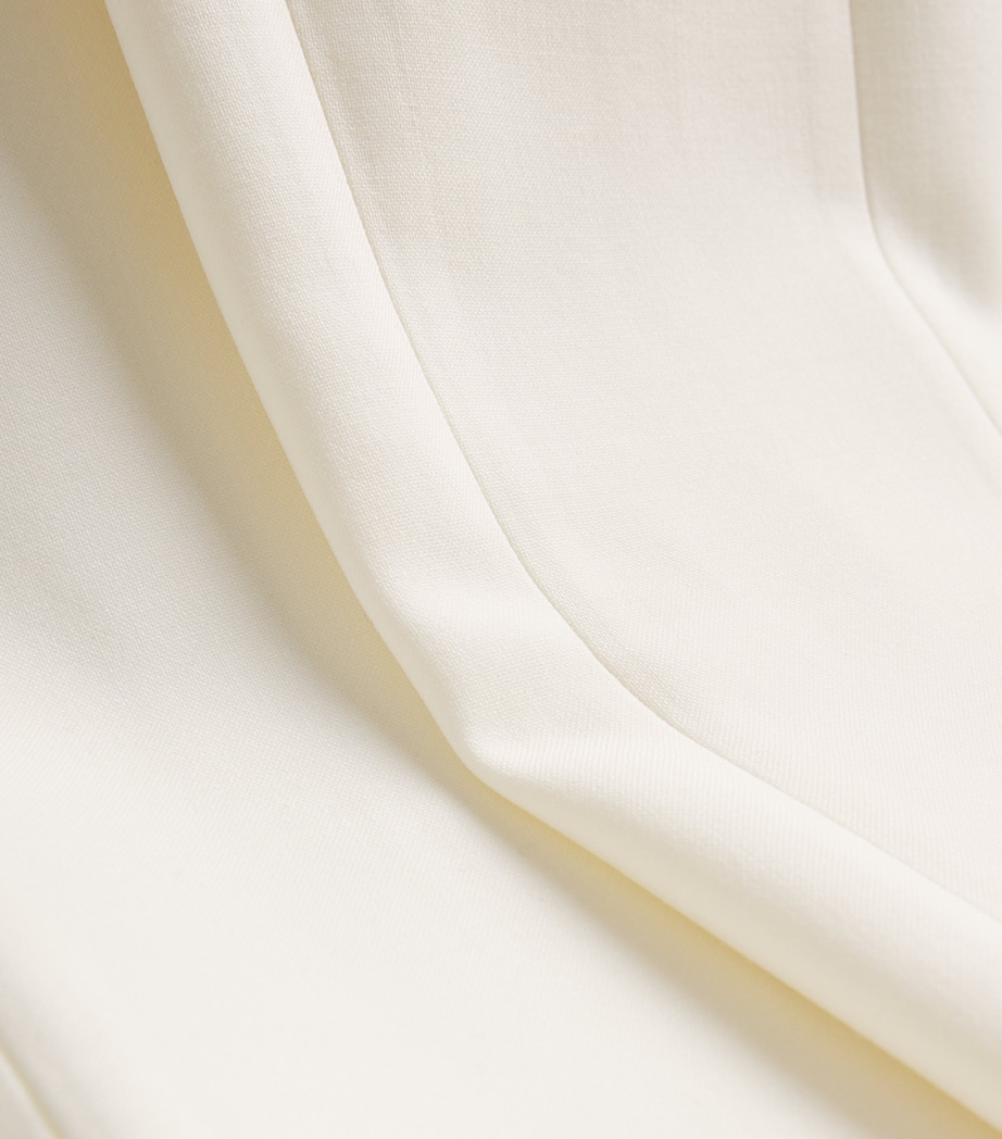 Wool-Blend Flared Trousers OFF-WHITE Image 5