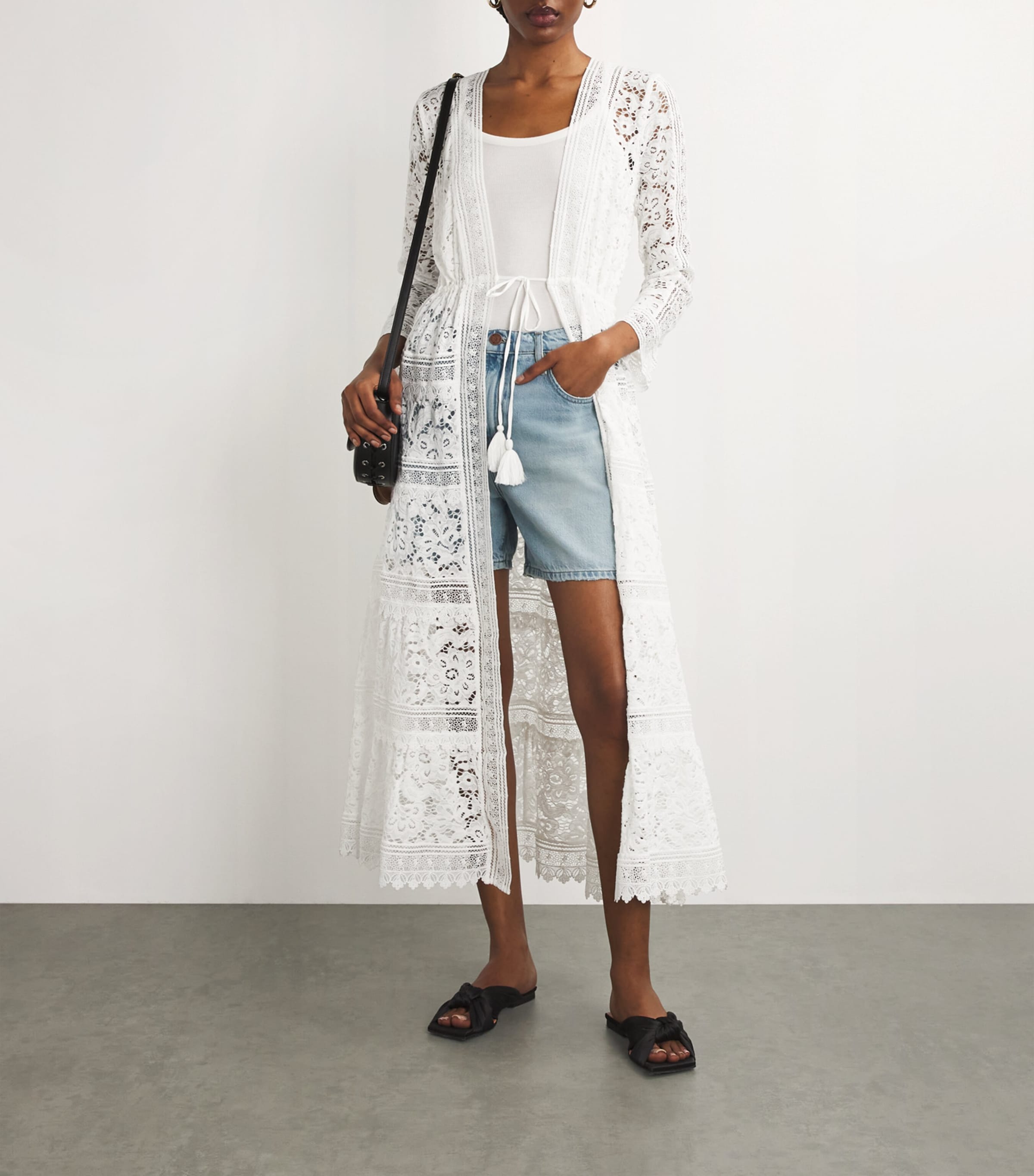 Drawstring Talia Robe OFF WHITE Image 2