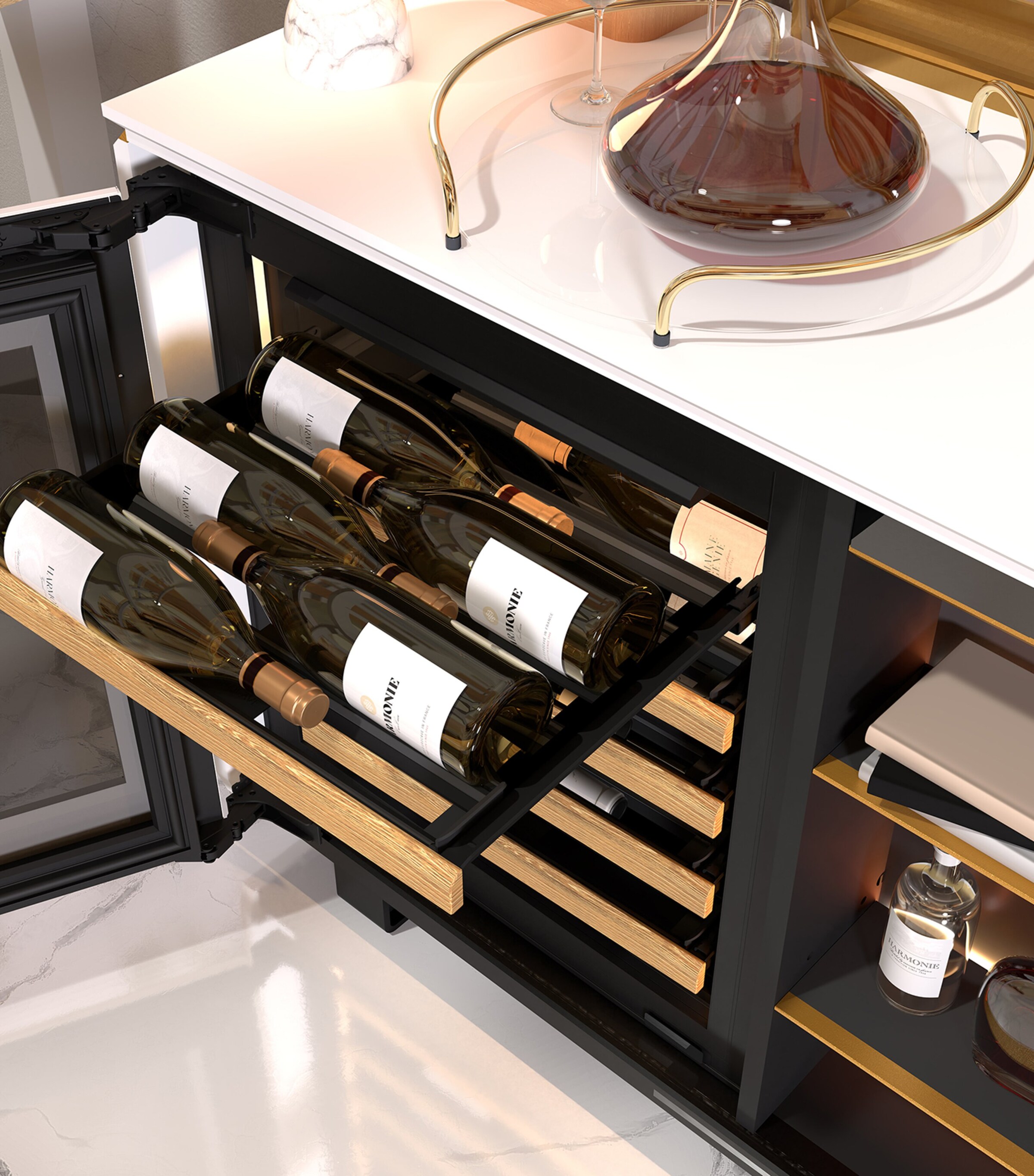 Harmonie Wine Cabinet SMOKED BROWN Image 7