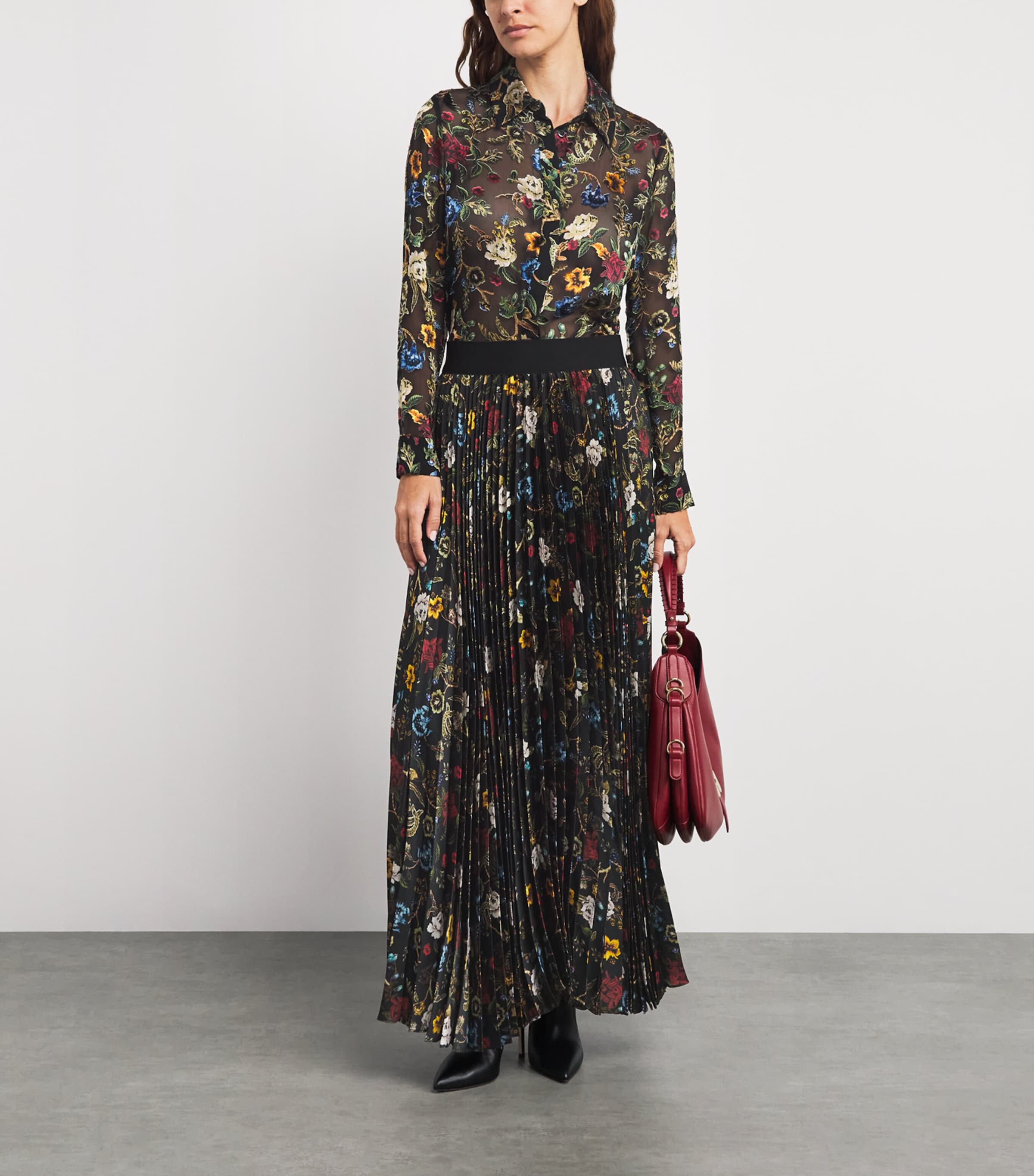 Floral Willa Blouse TPSTR TRLS BLCK J076 Image 2