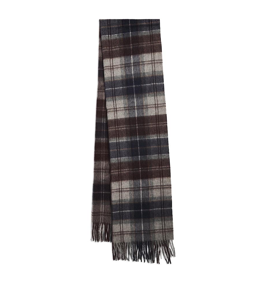 Wool Brack Patchwork Tartan Scarf MIDNIGHT OAK TARTAN Image 1