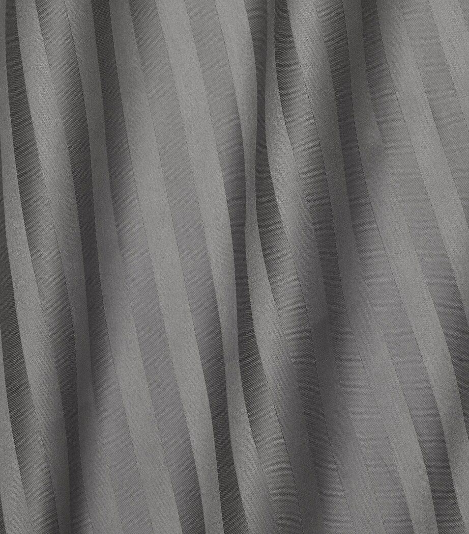 Pratesi Raso Rigato Super King Flat Sheet (300cm x 270cm) Charcoal Image 2