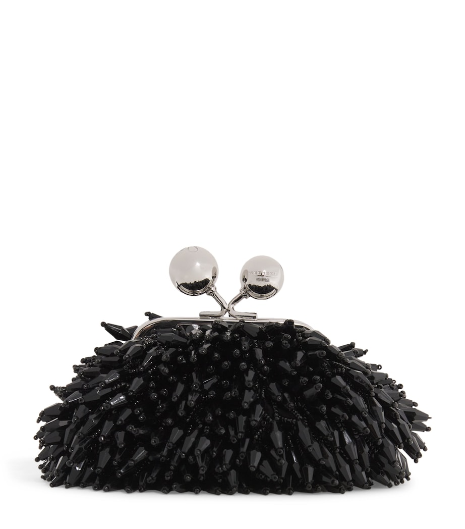 Embellished Satin Pasticcino Nano Bag BLACK Image 1