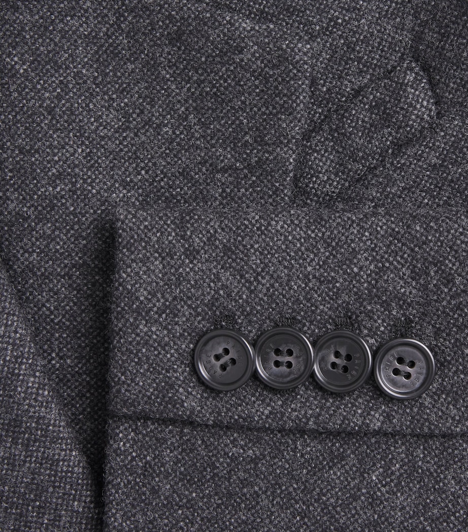 PAIGE Womens Wool-Blend Capelli Blazer Charcoal Image 6