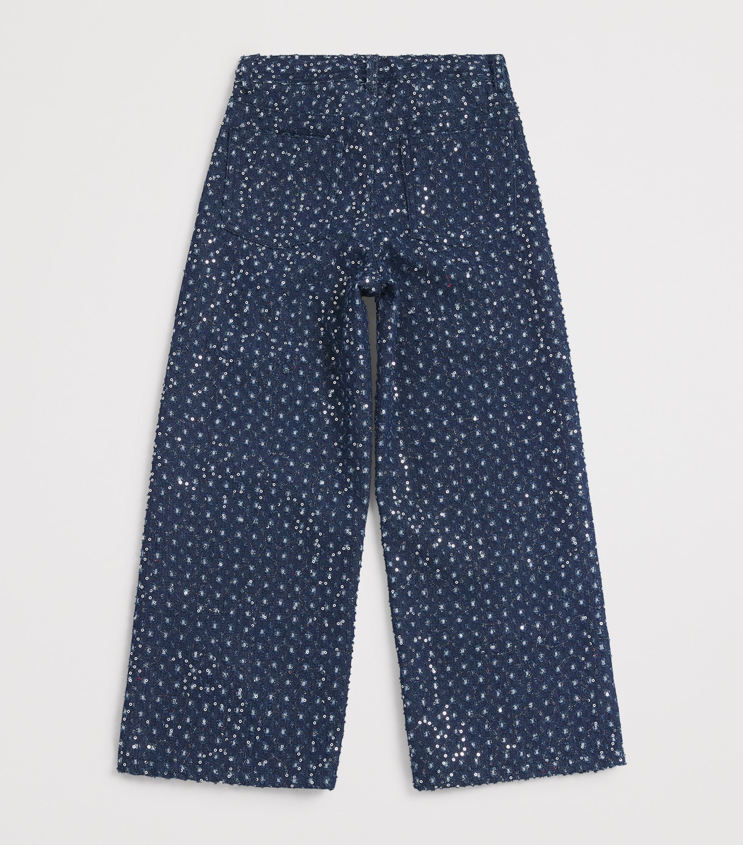 Sparkle Sequin Wide-Leg Jeans (2-14 Years) 474DENIM BLUE Image 2