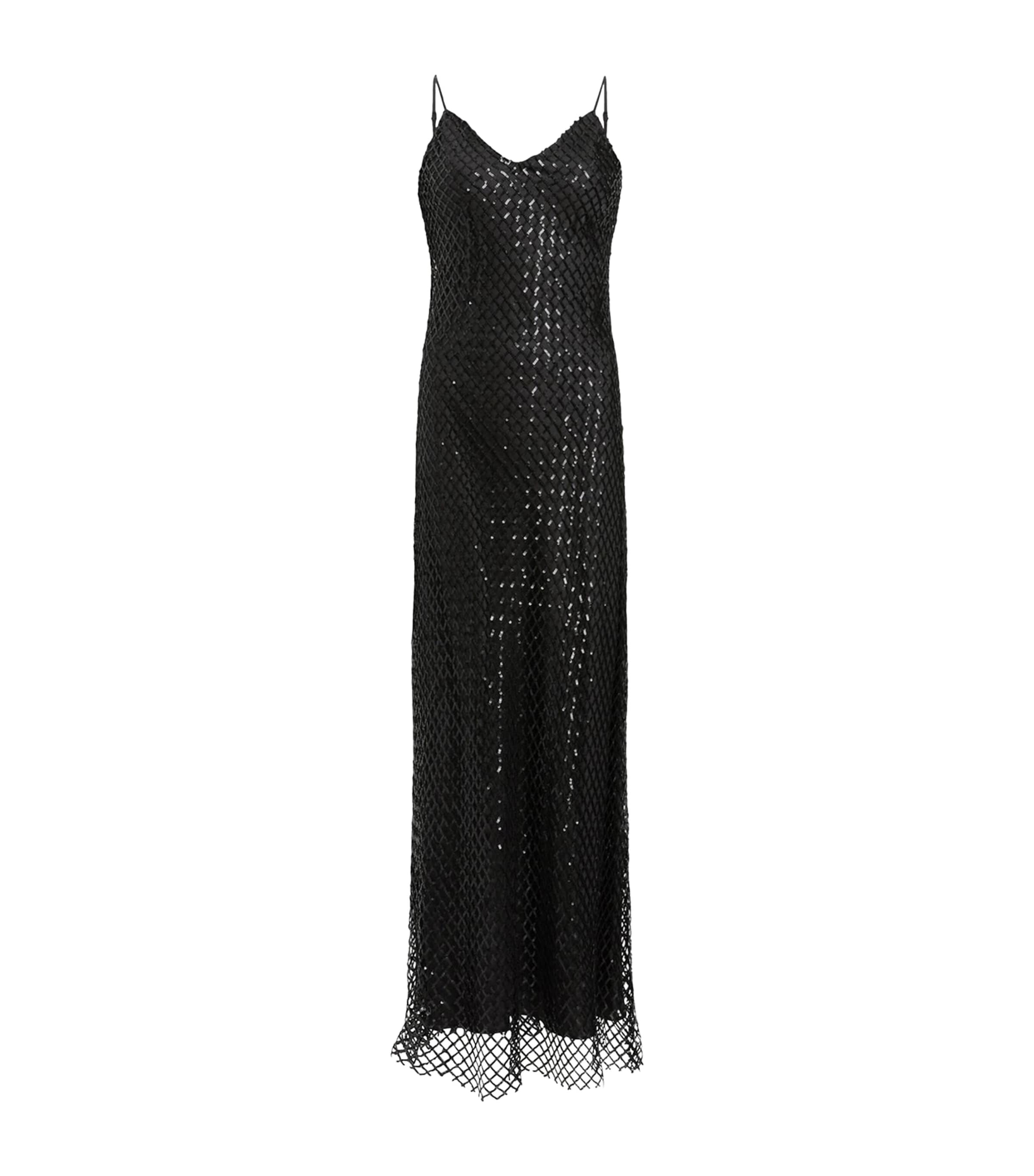 Shop Allsaints Chantelle Midi Dress In Black