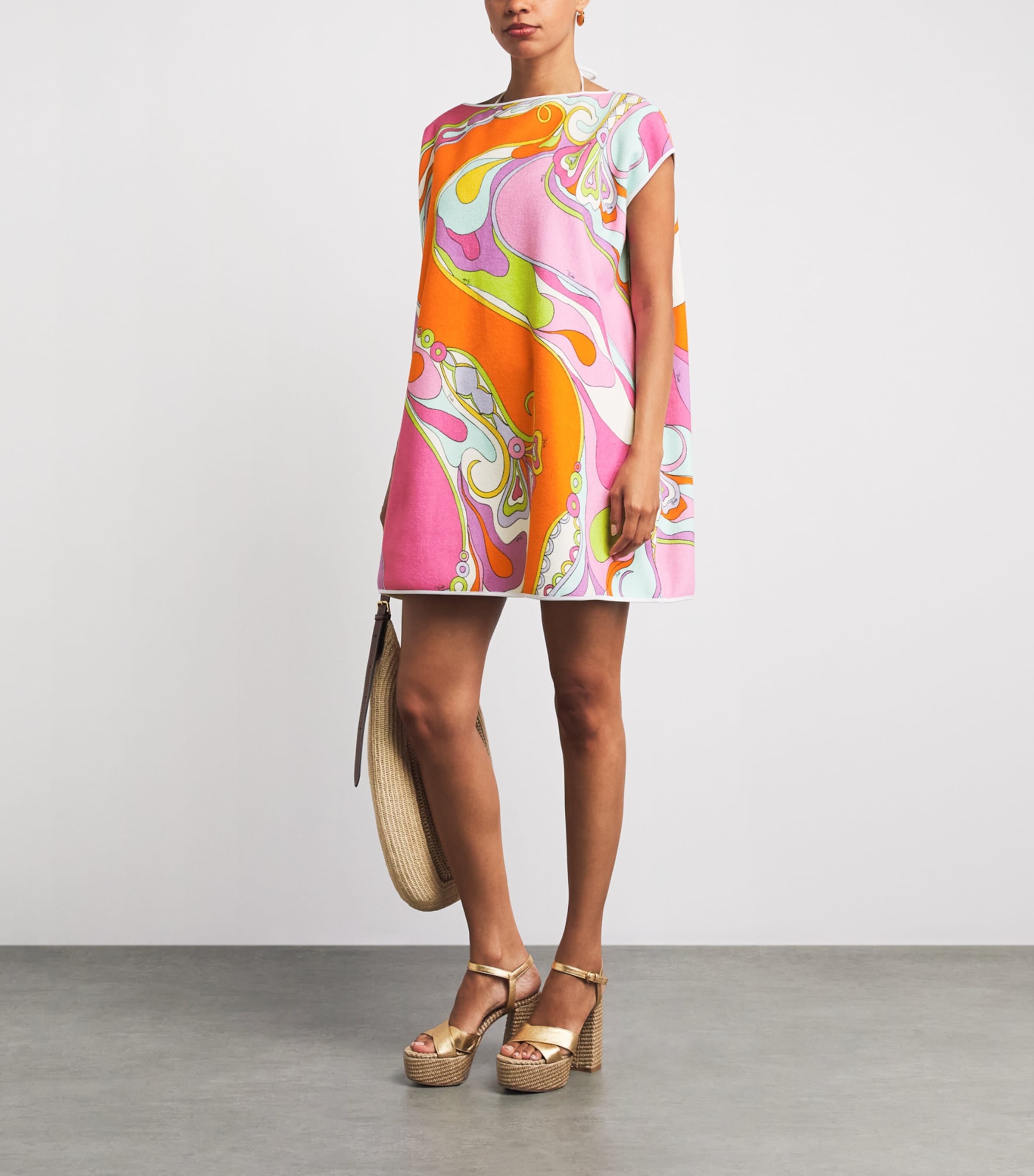 pucci iride mini dress Iride-Print Mini Dress in Multicolor