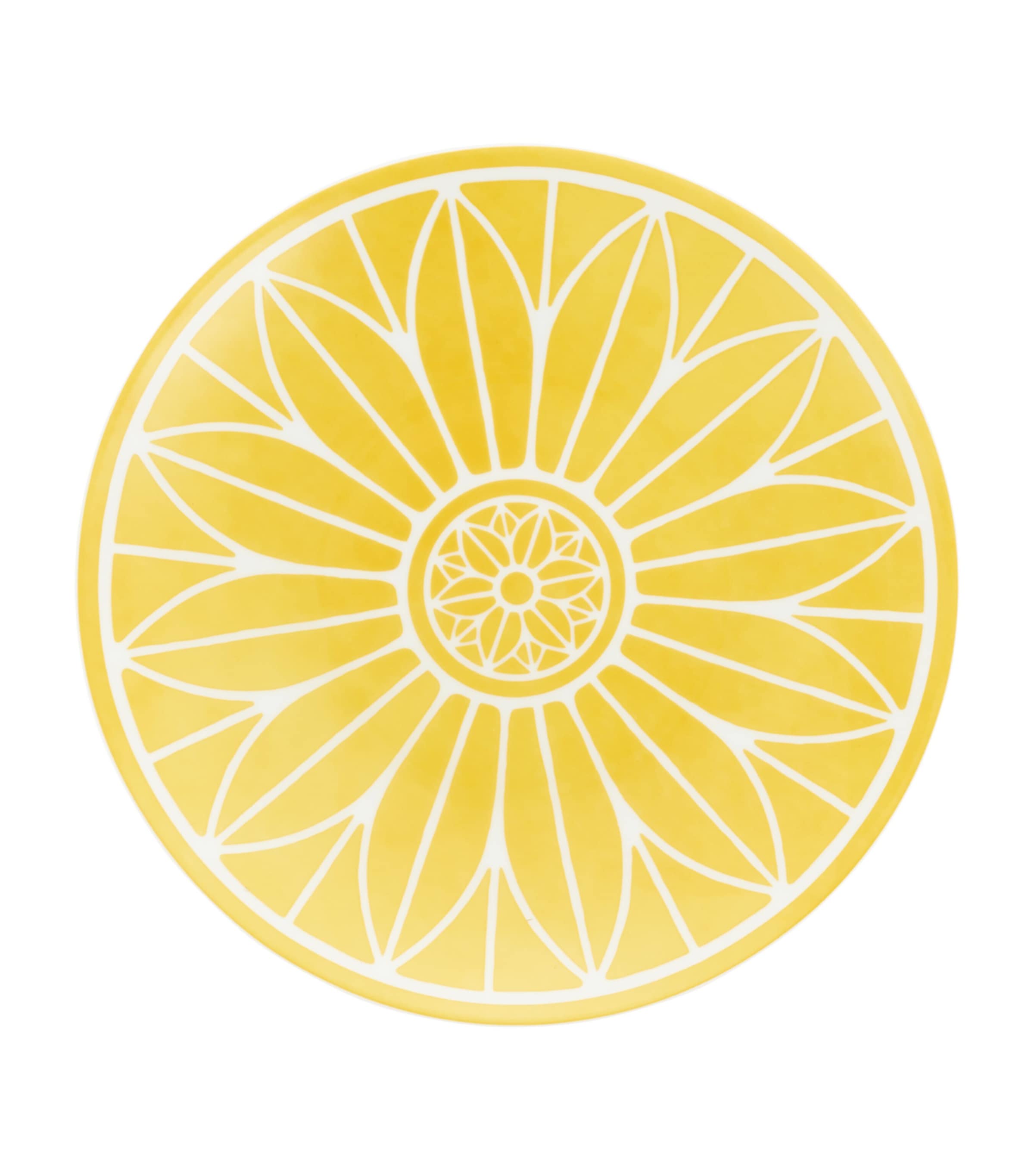 Christofle Porcelain Malmaison Riviera Bread Plate (16cm) White/yellow