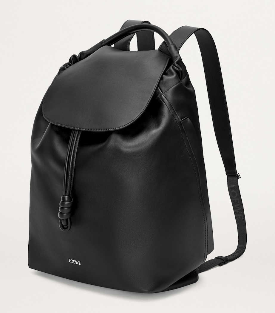 Leather Flamenco Backpack BLACK Image 2