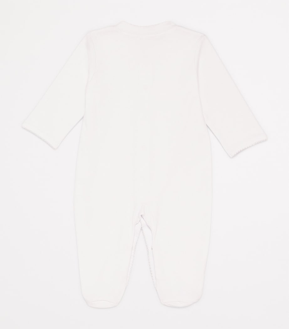 Pima Cotton All-In-One (Newborn-9 Months) K185 WHT/WHITE Image 2